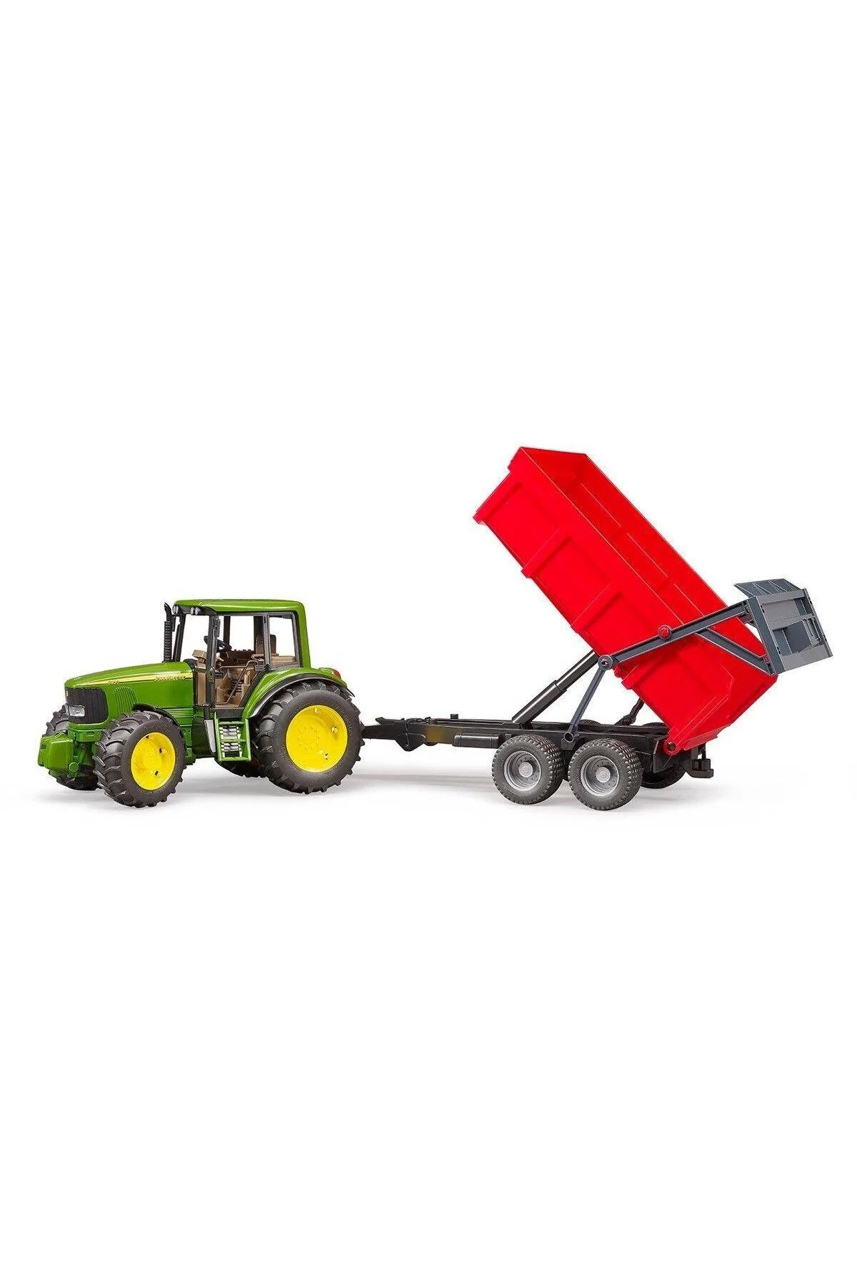 ماشین اسباب بازی تریلر RED TRACTOR JOHN DEERE 6920 BR02057 Bruder