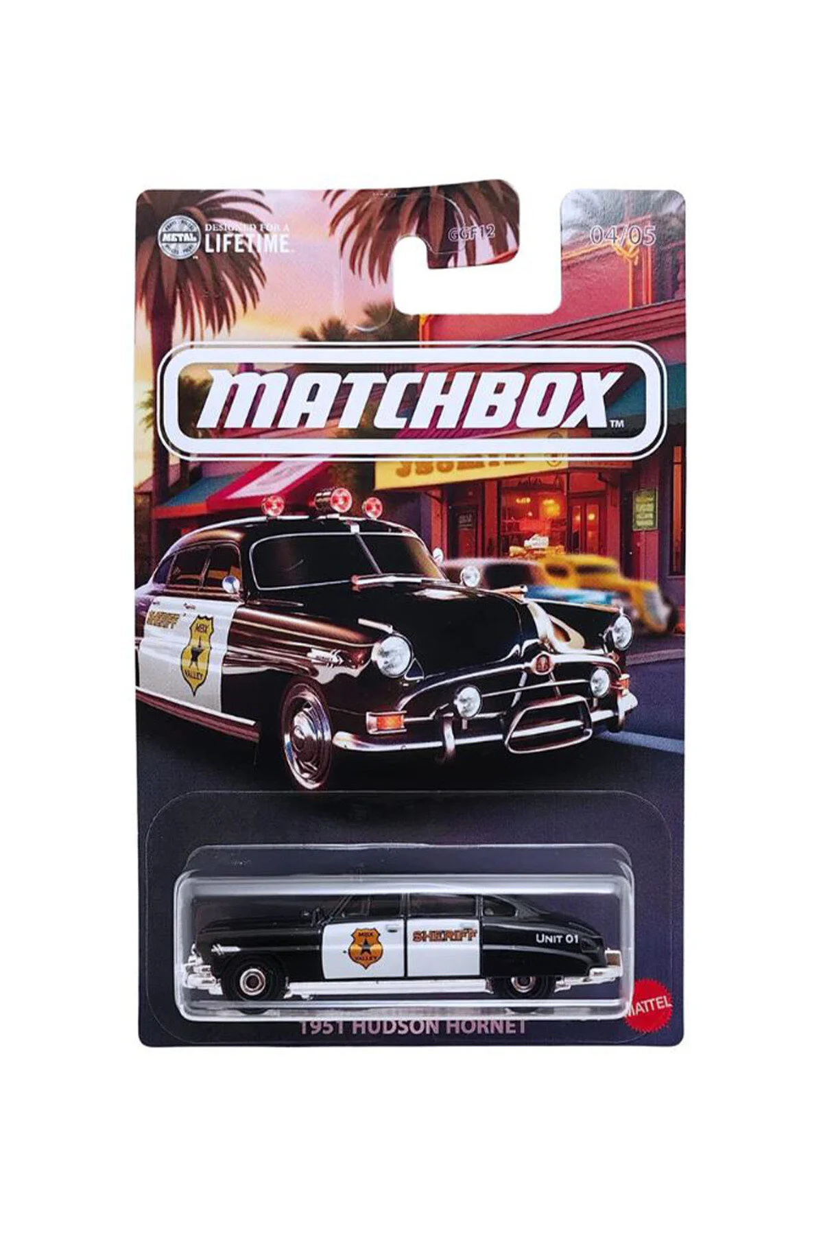 ماشین اسباب بازی MATCHBOX 1951 HUDSON HORNET POLICE 1 64 2025 CASE از ترکیه HOT WHEELS