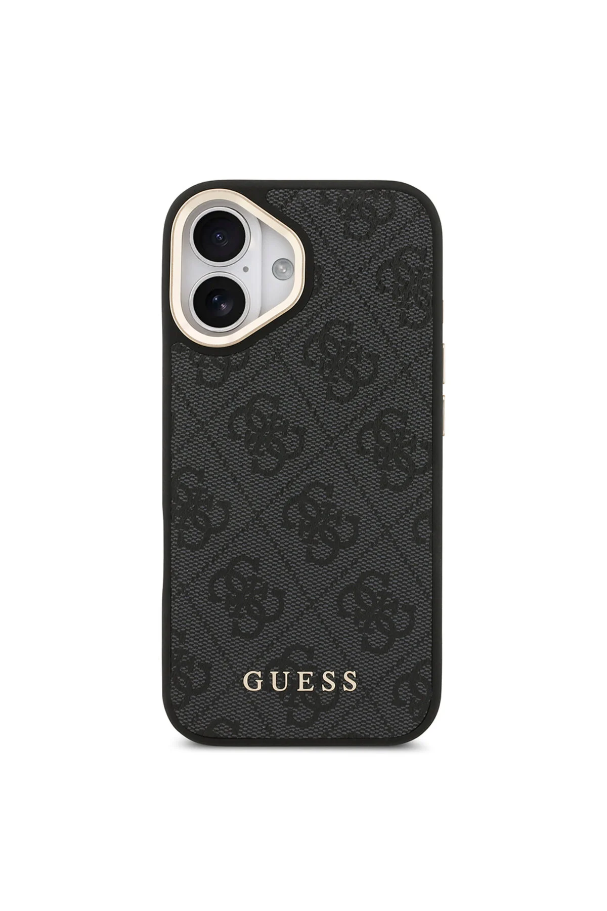 کاور و قاب محافظ آیفون 17 سازگار با بند دارای ویژگی شارژ M SAFE جای کارت 4G مشکی Guess