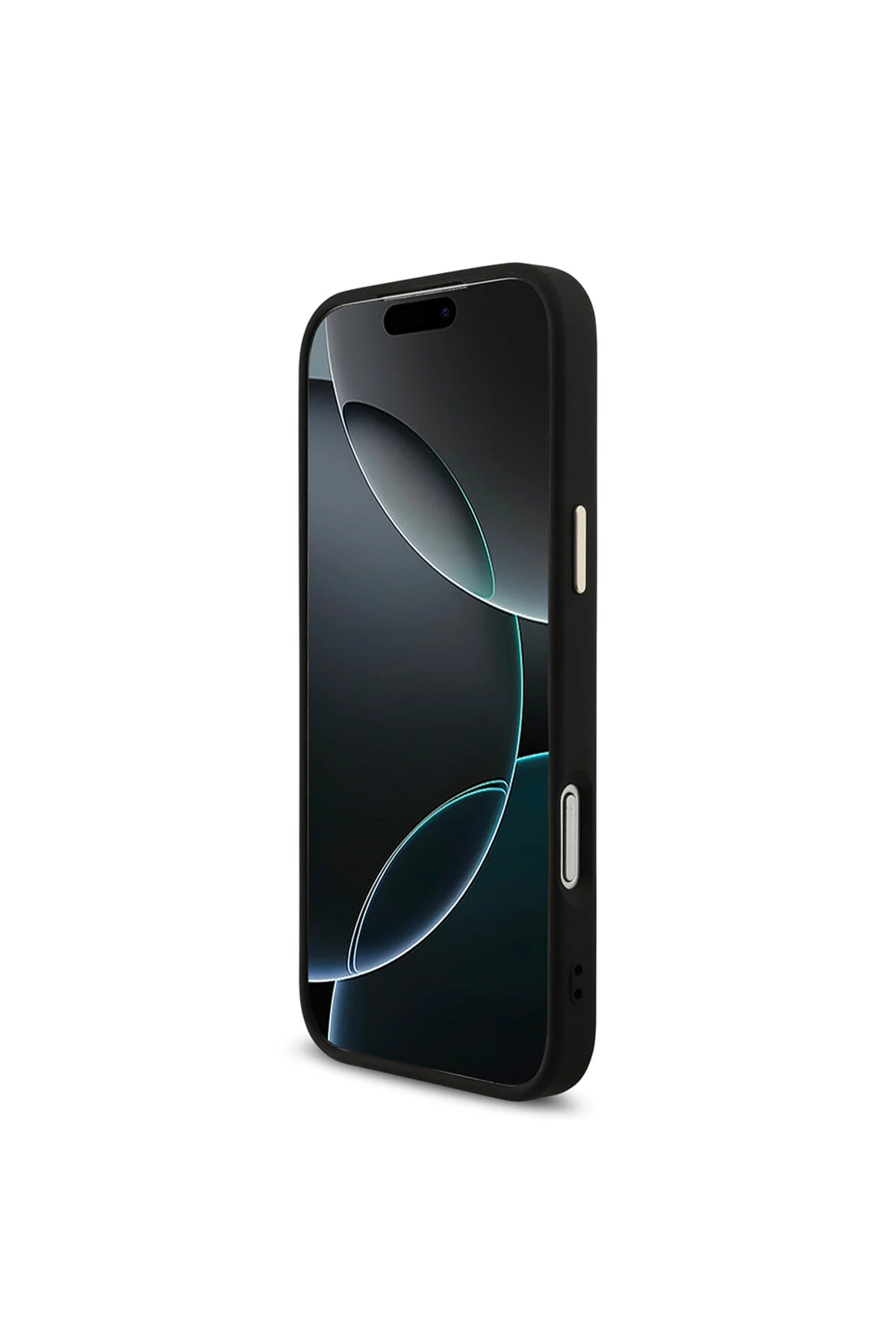 کاور و قاب سازگار IPHONE 17 PRO MAX دارای مجوز M SAFE STONY TRIANGLE LOGO طرح دار مشکی 4G Guess