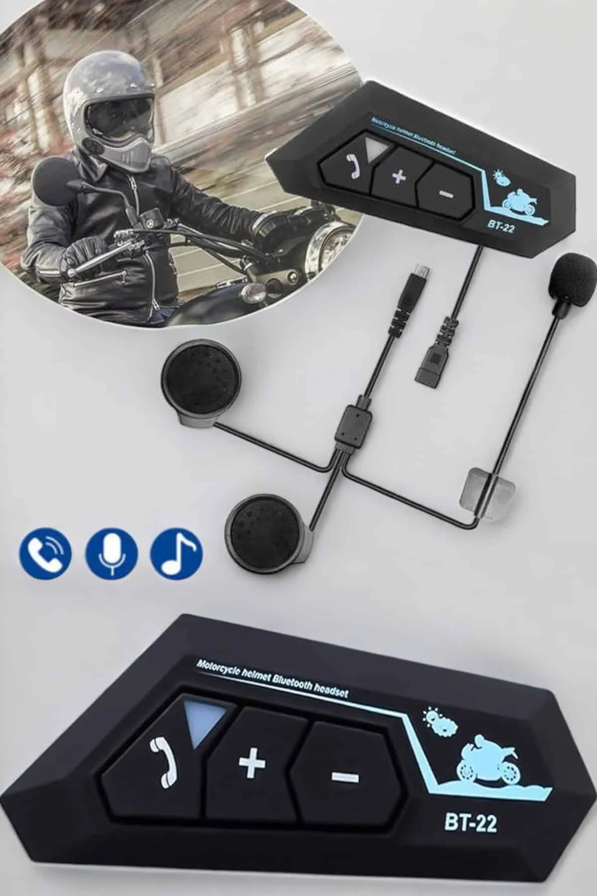 اینترکام هدست کلاه ایمنی بلوتوث موتور سیکلت ضد آب cenk x store