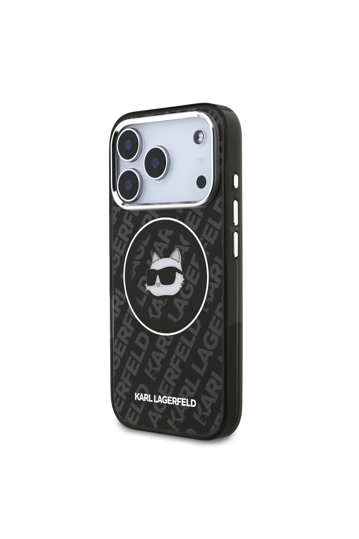 کاور و قاب محافظ IPHONE 17 PRO MAX دارای مجوز IML طرح دار با سرهای کوپت مشکی Karl Lagerfeld