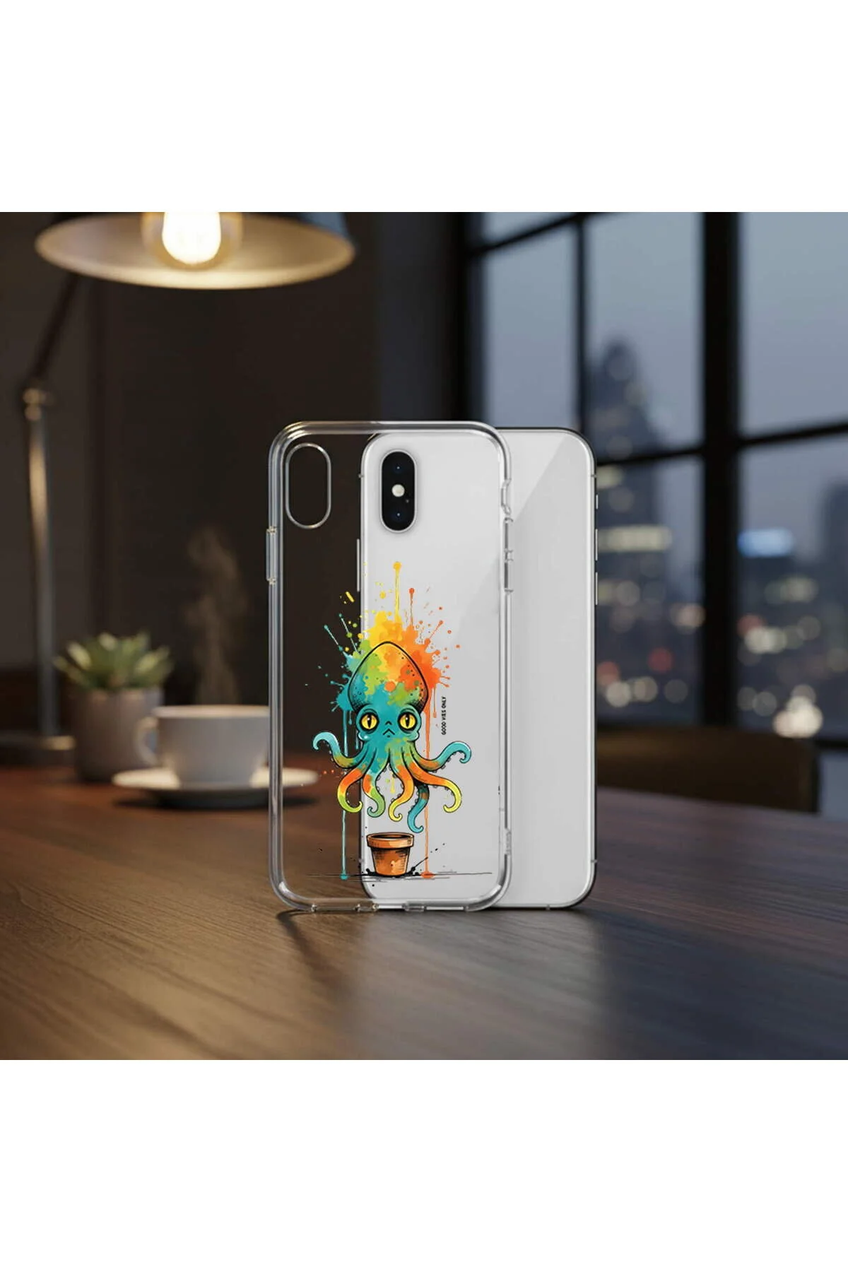 کاور و قاب سیلیکونی شفاف با طراحی اختاپوس SPLASH سازگار SAMSUNG GALAXY A71 PrintiFy