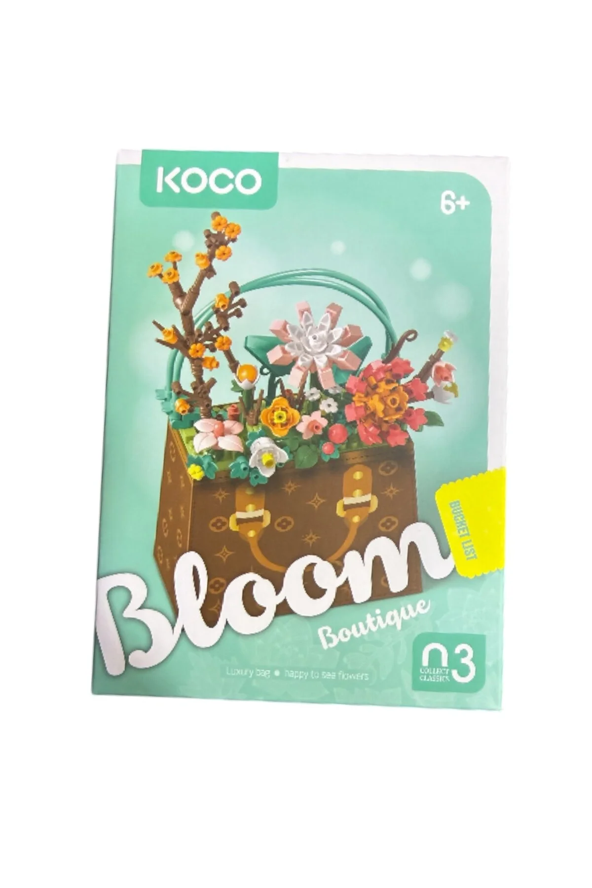 لگو و اسباب بازی های ساخت محور کیسه لوکس KOCO از دیدن گل شکوفه بوتیک 267 قطعه خوشحالم ترکیه G-TUĞ OUTLET