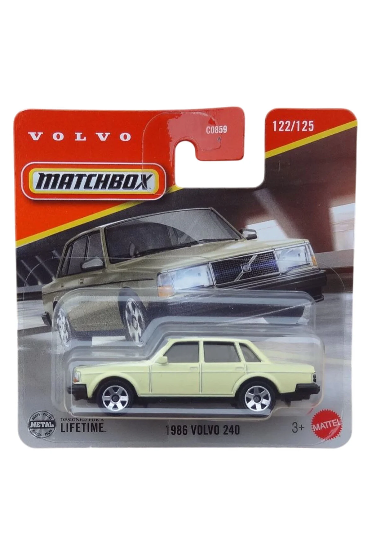 ماشین اسباب بازی جعبه کبریت قاب 1986 VOLVO 240 1 64 2025 از ترکیه HOT WHEELS