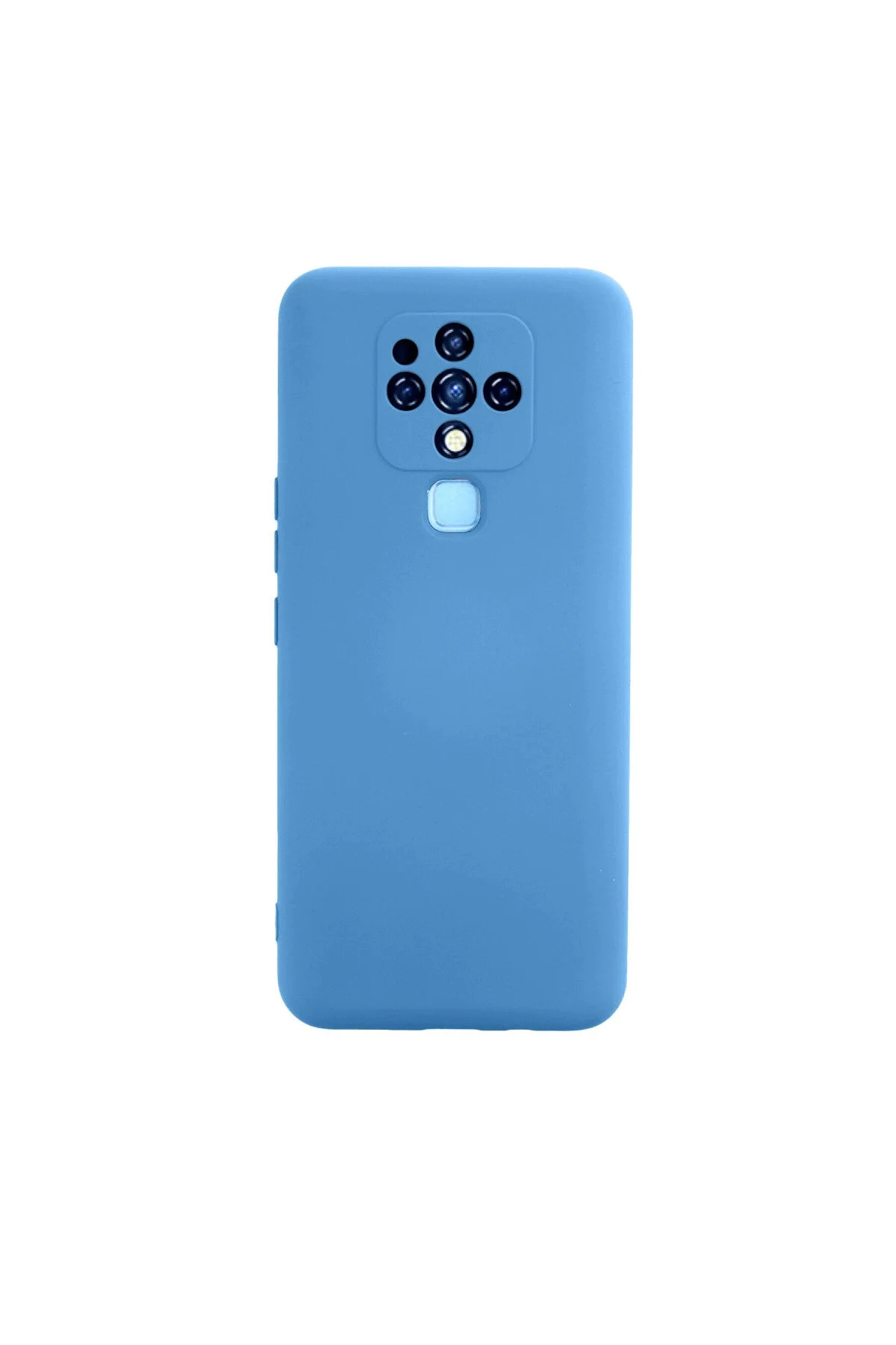 کاور و قاب TECNO CAMON 16 NANO VELVET SILICONE INSIDE BLUE eco port