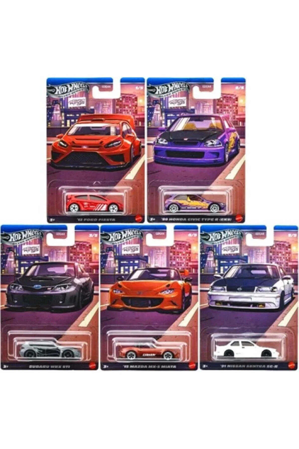 مدل خودرو مجموعه 5 عددی GDG44 سری SILVER COMPACT KINGS از ترکیه HOT WHEELS