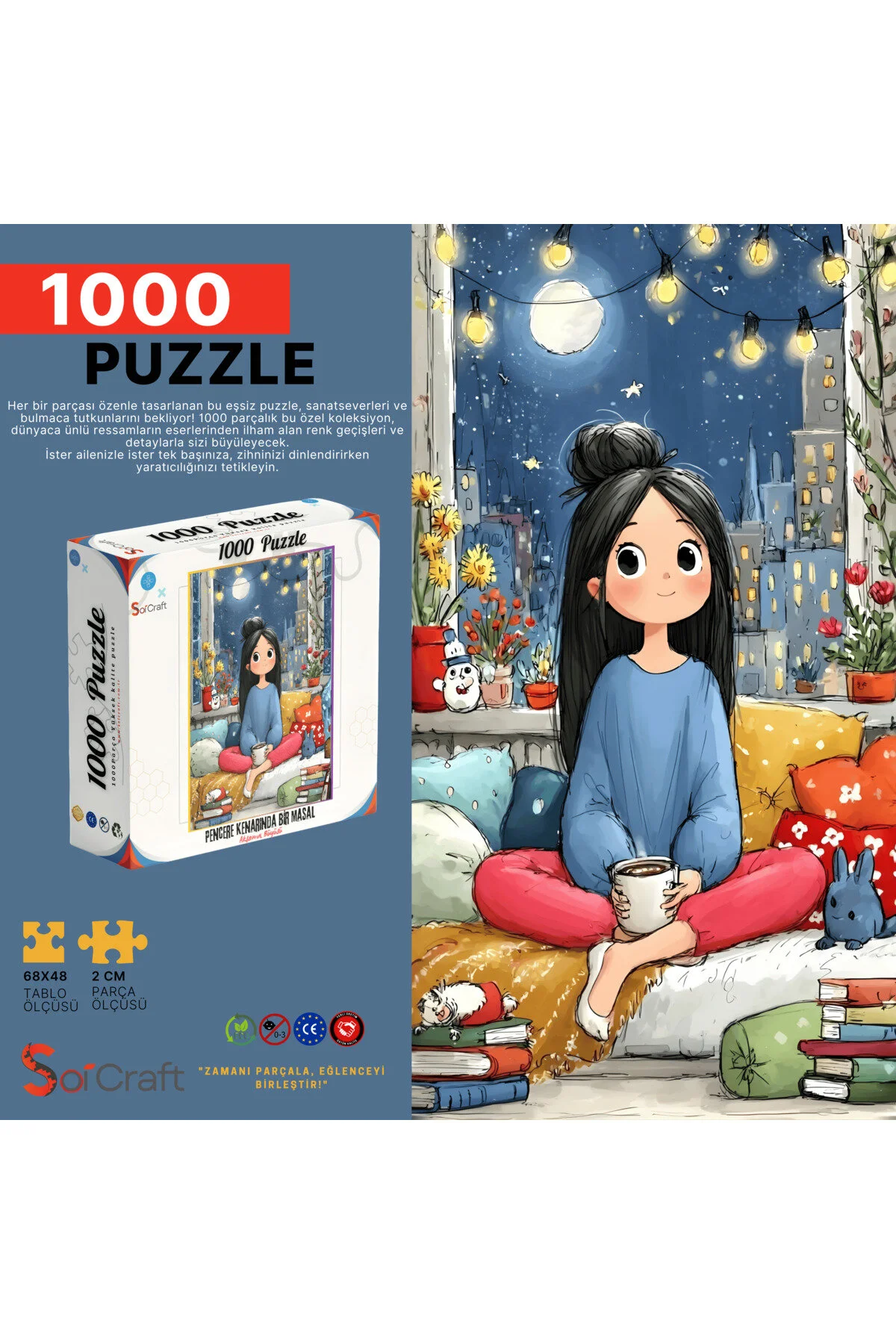 پازل 1000 تکه یک افسانه کنار پنجره Soi Craft