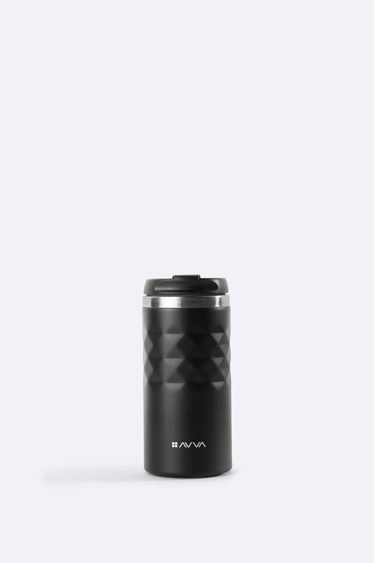 فلاسک قمقمه مردانه مشکی ضد زنگ 100% استیل 300 ML B009901 اورجینال Avva