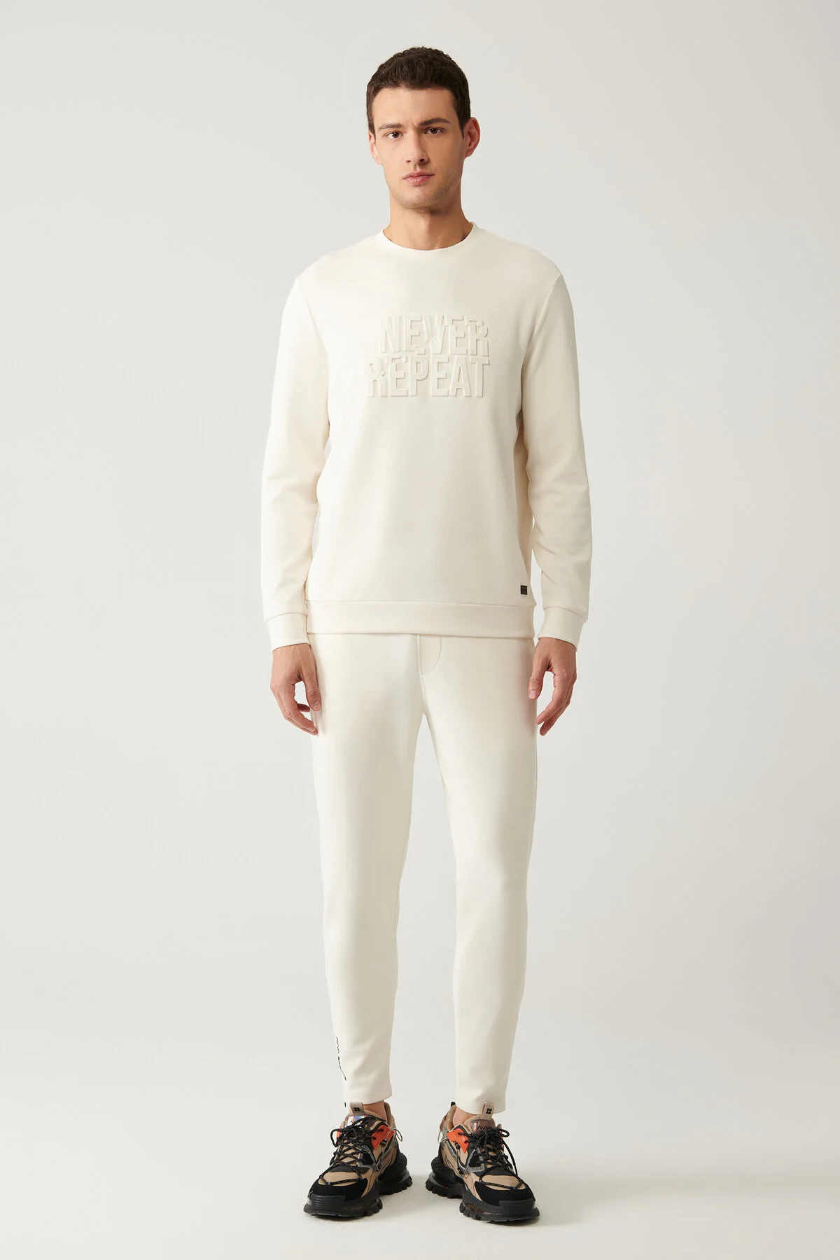 سویشرت مردانه دوچرخه Yaka Soft Touch Wafer Sweatshirt A41Y1235 آوا Avva