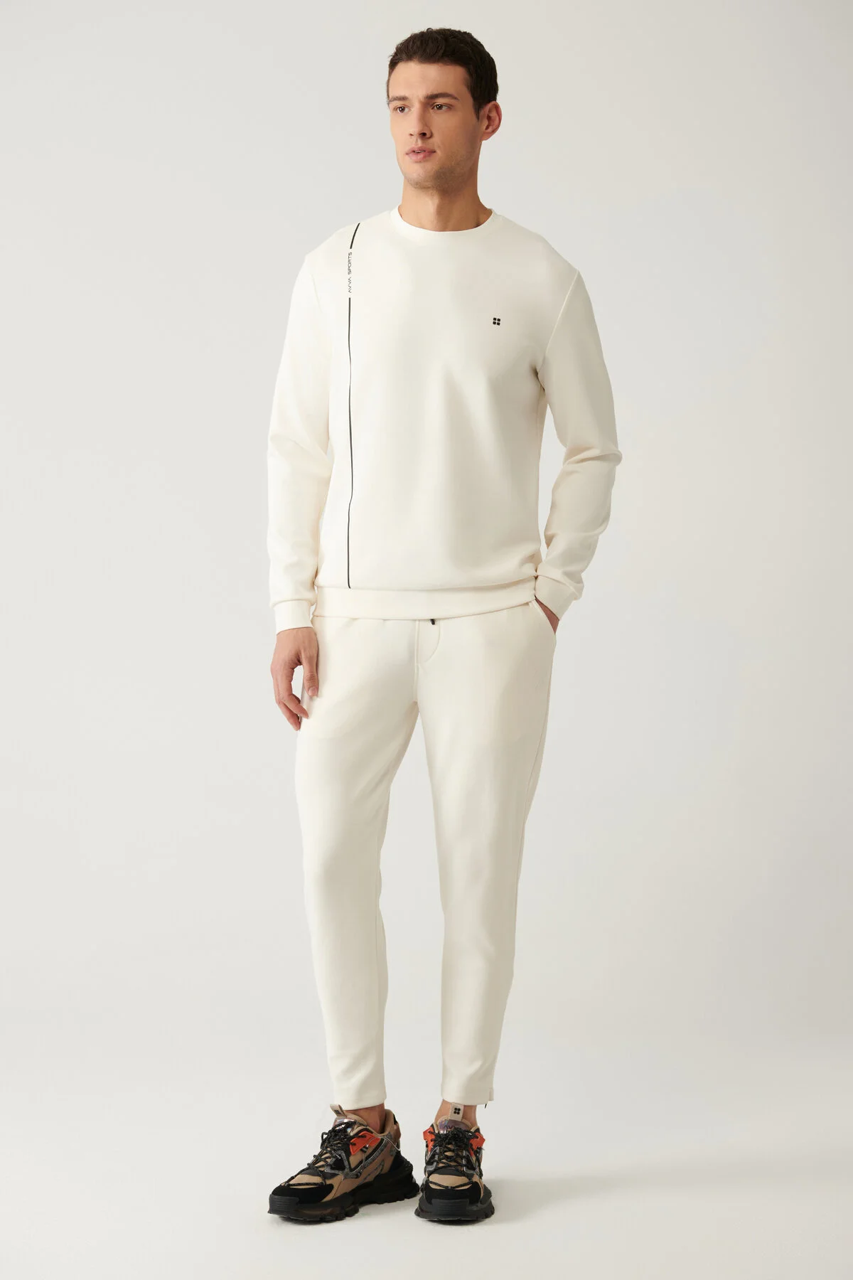شلوار گرمکن مردانه Zipper Soft Touch شش آوا Avva