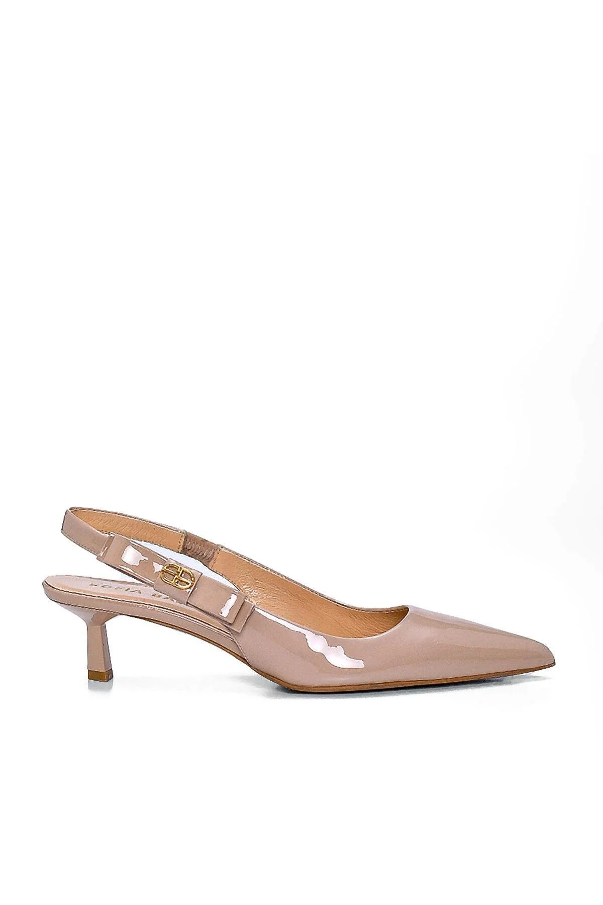 کفش پاشنه بلند پاشنه نود زنانه JAVANA BEIGE PATENT چرمی STILETTO و سوفیا بالدی Sofia Baldi