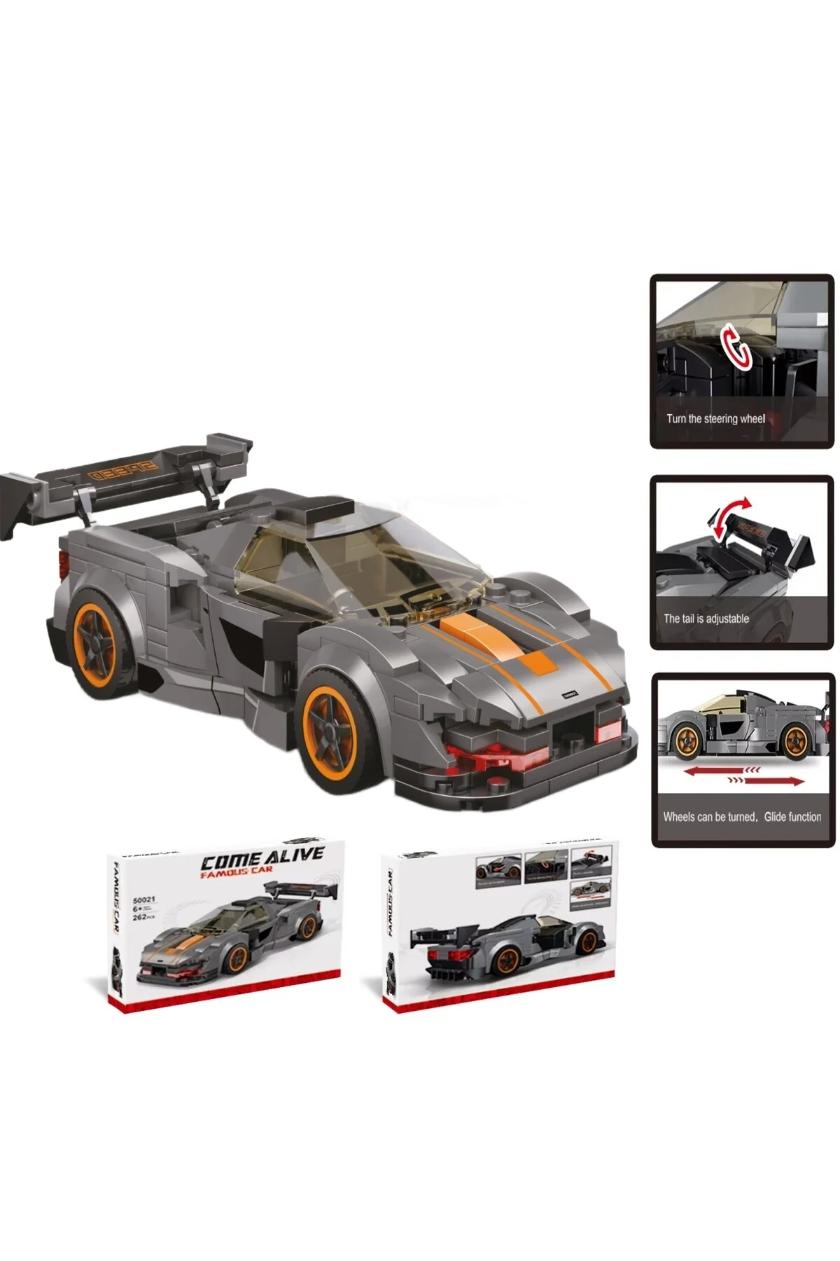 لگو و اسباب بازی های ساخت محور LEGO TECHNIC MCLAREN SENNA RACE CAR BUILDING BLOCK TOY 250+ PIECES از ترکیه MJ TOYS