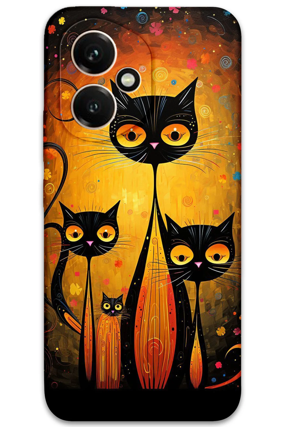 کاور و قاب پشتی طرح HD هوآوی HONOR 400 CATS MRCİLETİSİM