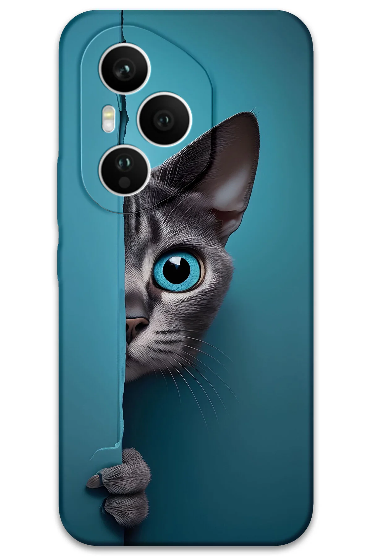 کاور و قاب پشتی طرح HD HUAWEI HONOR 400 PRO گربه چشم آبی MRCİLETİSİM