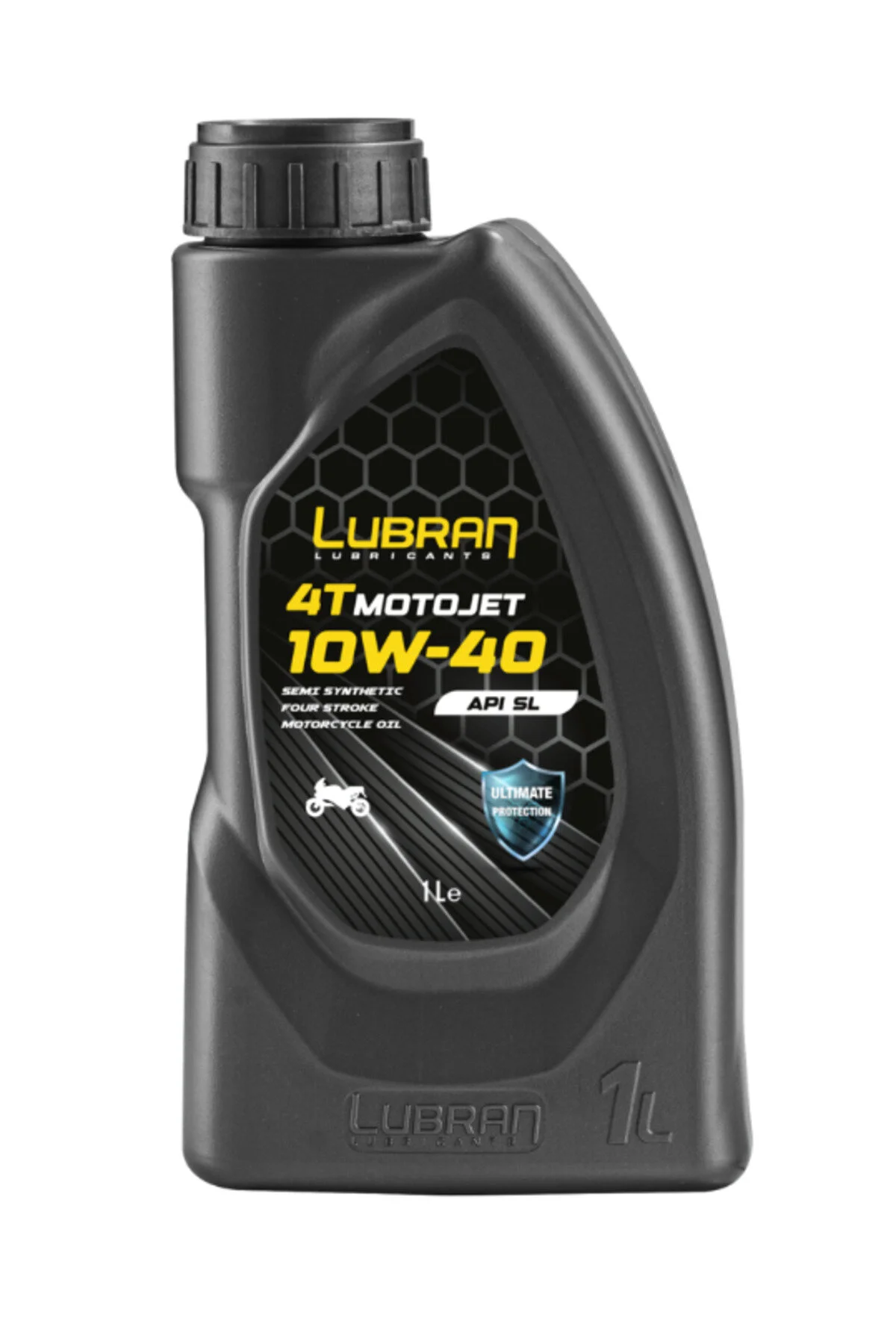 روغن و مکمل موتور LUBRAN 4T MOTOJET 10W 40 API SL 15X1 لیتری سیکلت 4 زمانه با کارایی بالا 15 HSGL