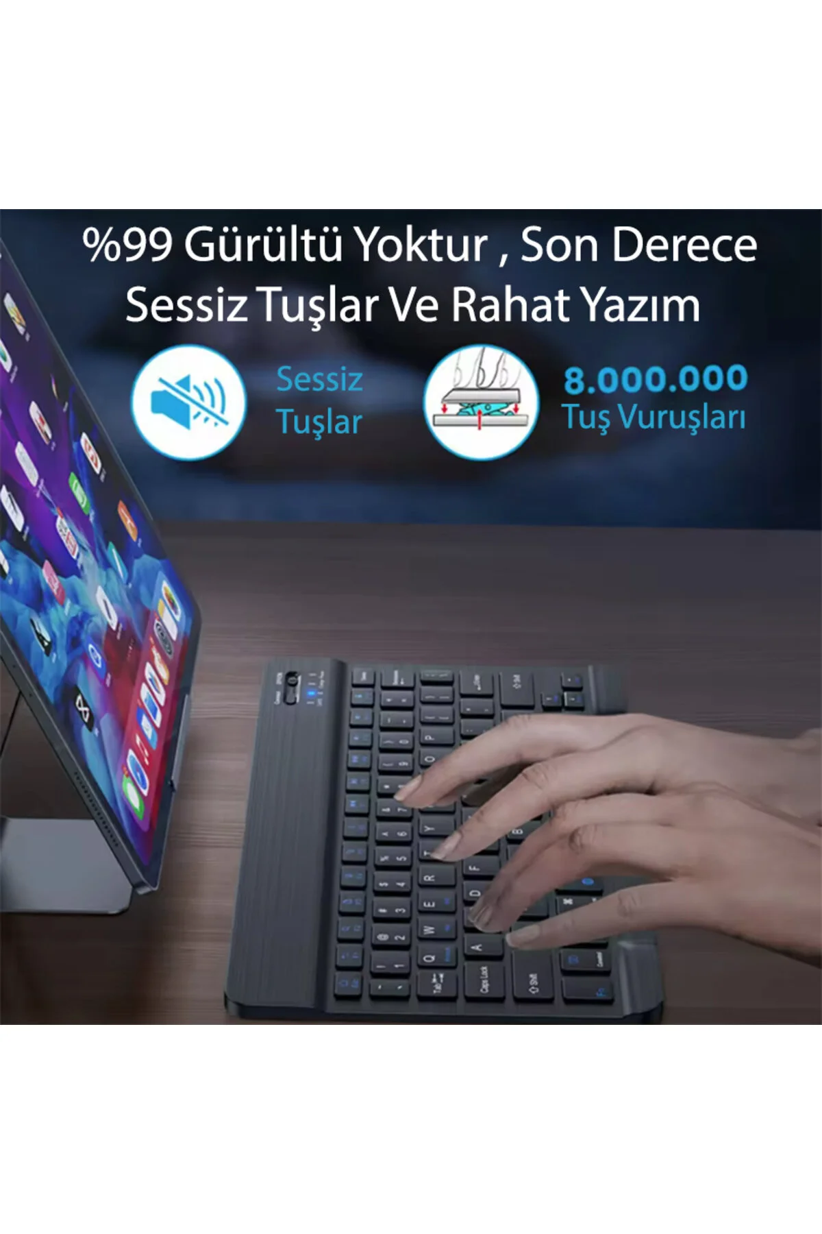 کاور تبلت مجموعه قلم لمسی و کیبورد آنر پد V9 11.5 اینچی Yesnıce