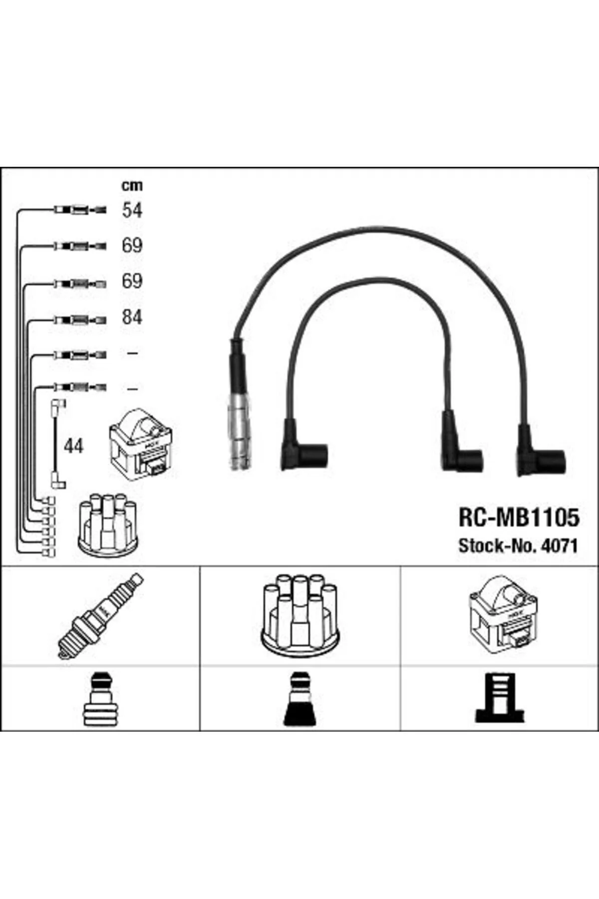 ست تسمه تایم مجموعه کابل جرقه زن برای مرسدس M102 M111 W201 W123 C123 W124 C124 NGK
