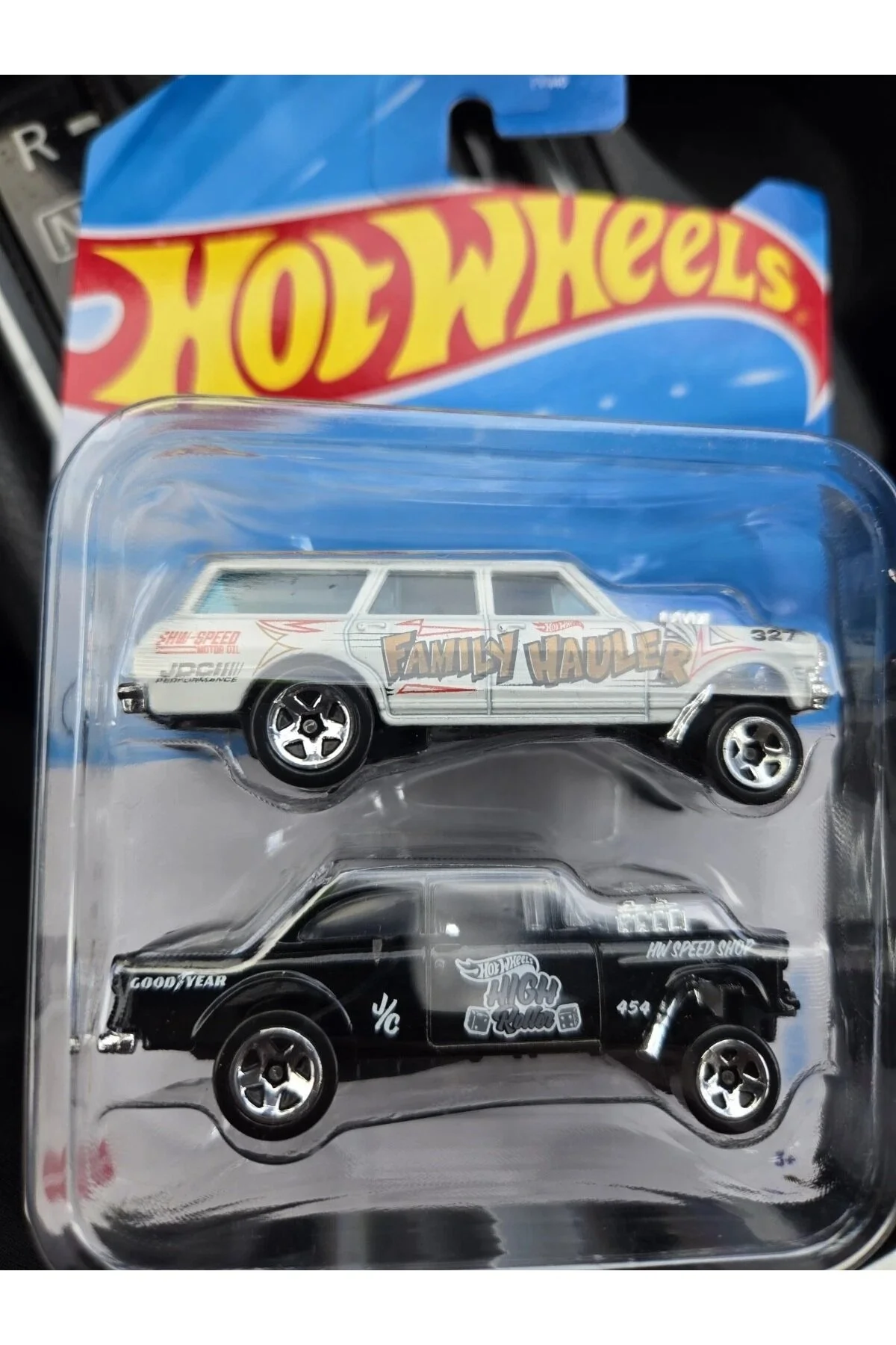 ماشین اسباب بازی گازرهای نادر 2 بسته! '55 CHEVY BEL AIR & '64 NOVA GASSER از ترکیه HOT WHEELS