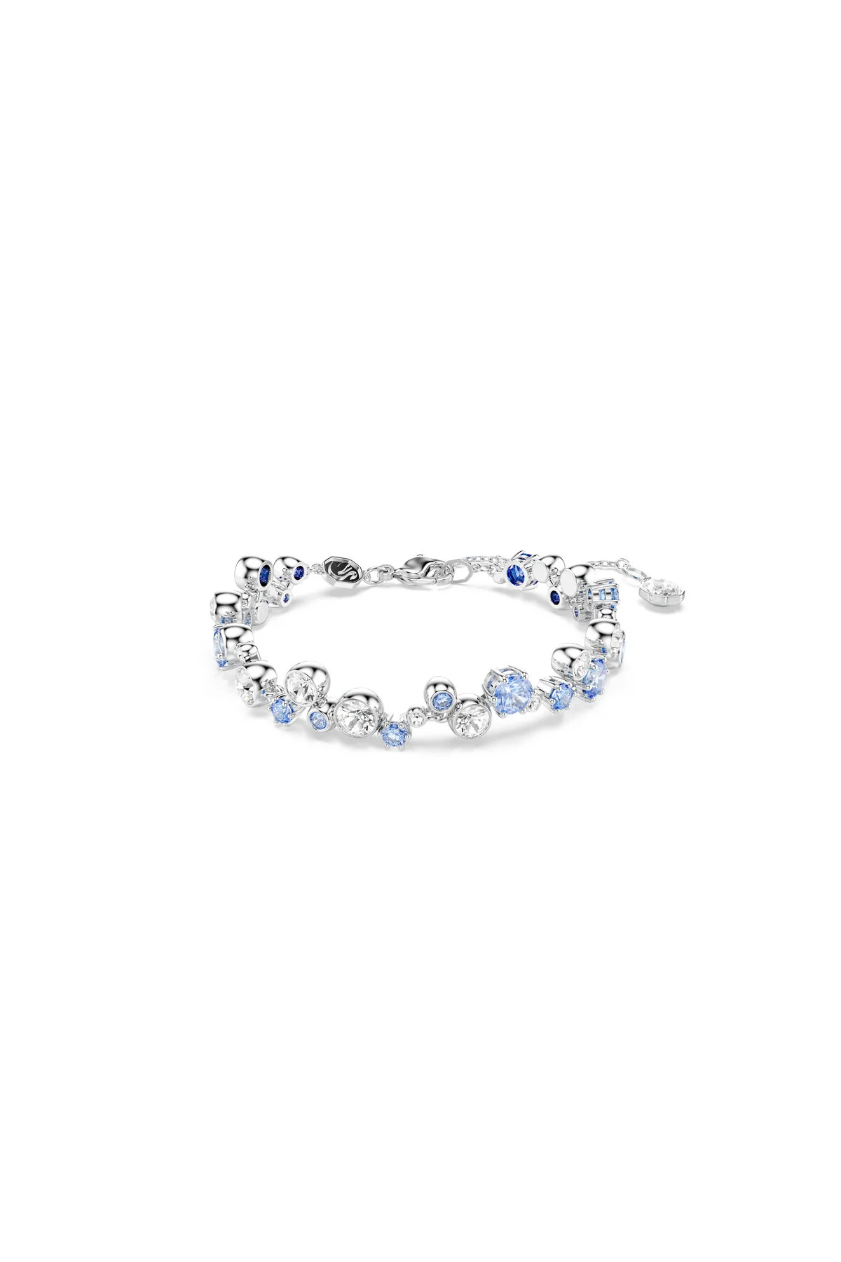 دستبند کریستال CONSTELLA برش های ترکیبی آبی روکش رودیوم Swarovski