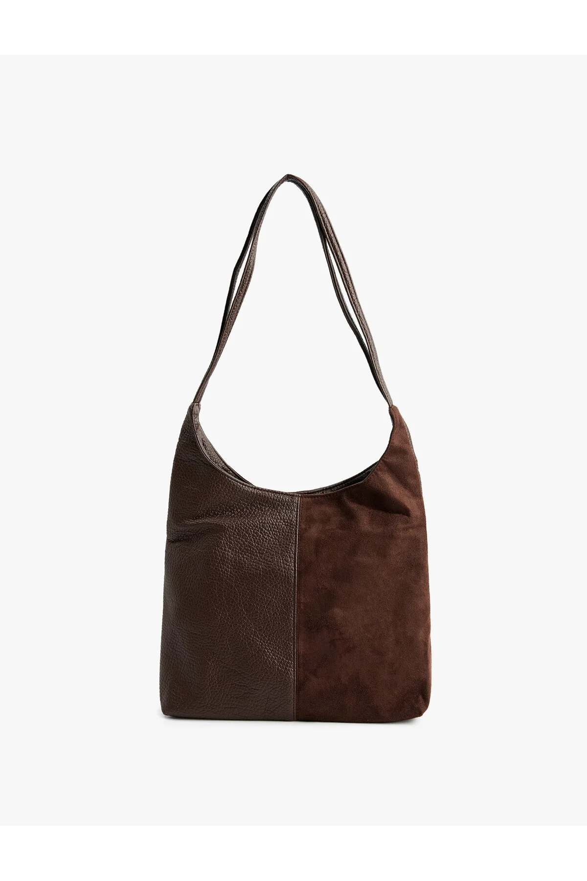 کیف شانه ای جیر HOBO LOOK با جزئیات چرم مصنوعی Koton