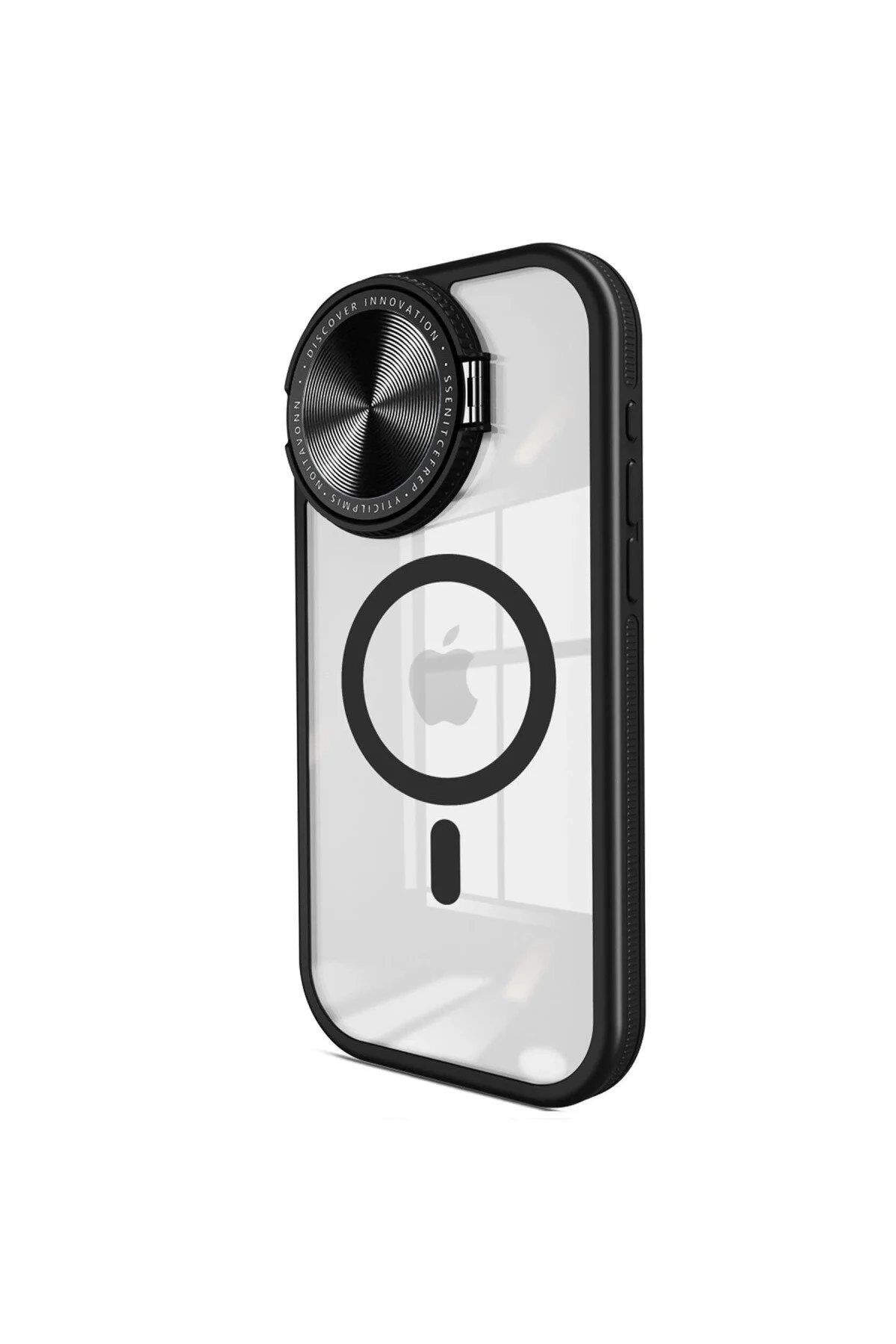 کاور و قاب سیلیکونی لنز MAGSAFE تلسکوپ IPHONE 15 PRO CASE مشکی NARUE