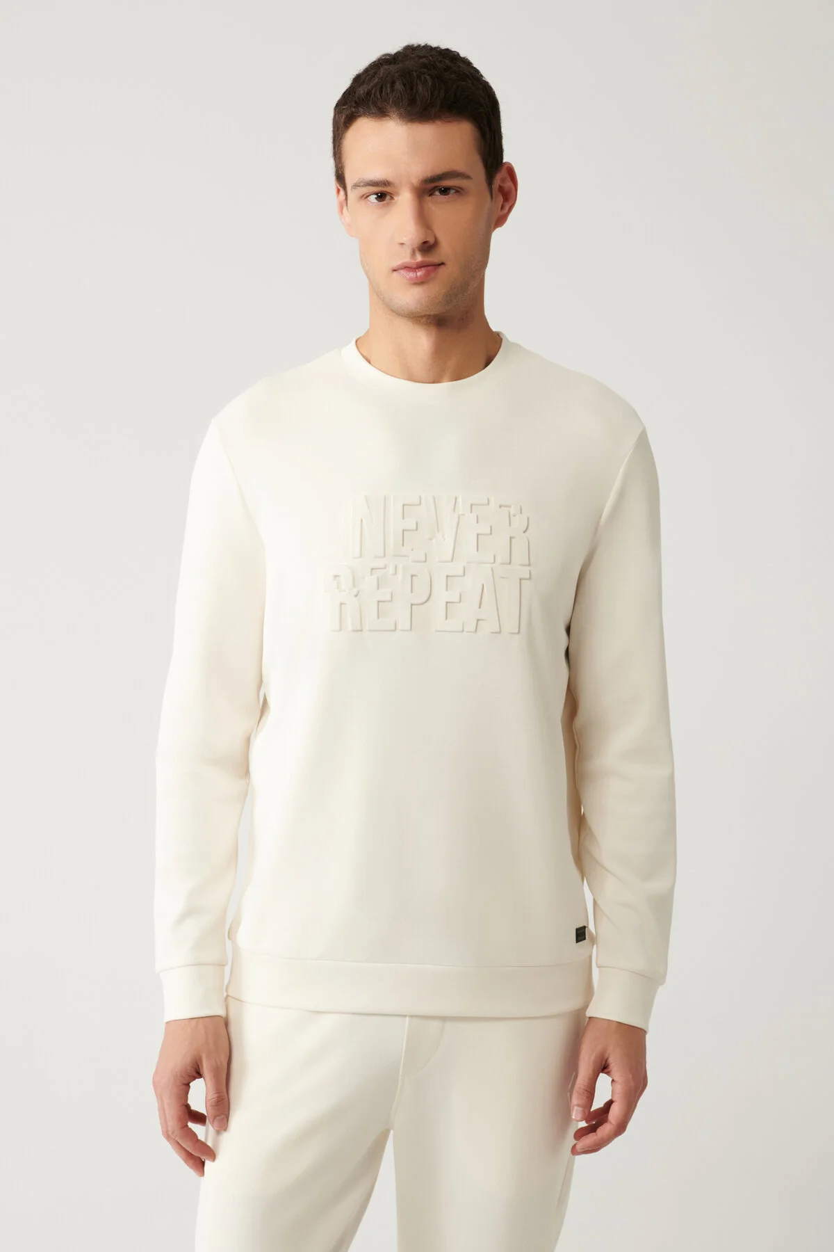 سویشرت مردانه دوچرخه Yaka Soft Touch Wafer Sweatshirt A41Y1235 آوا Avva
