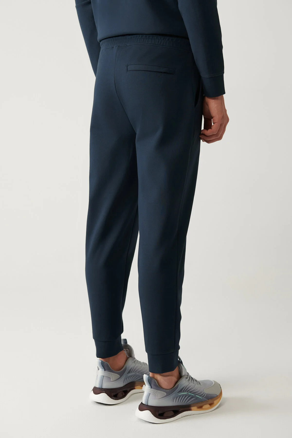 شلوار گرمکن آبی مردانه لباس های پنبه ای با کمر Navy Blue Lavy Six آوا Avva