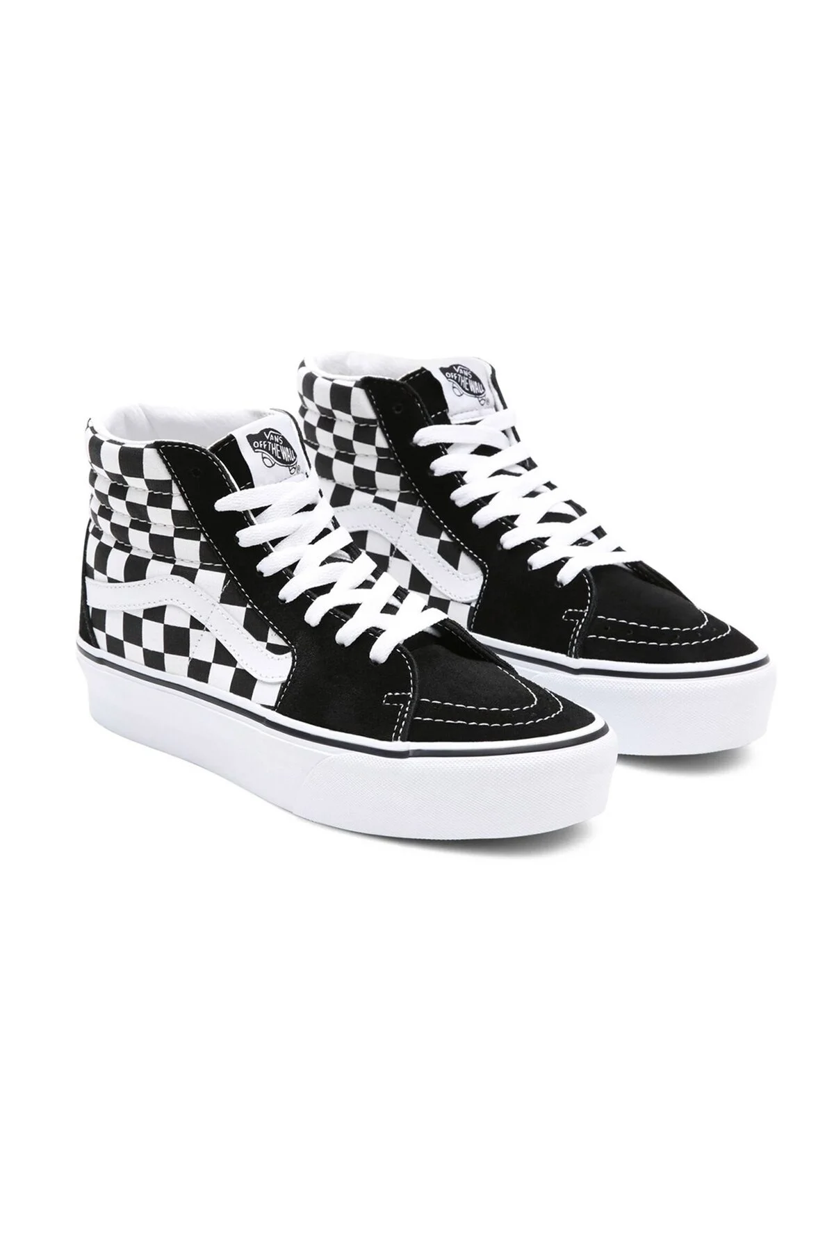 کفش زنانه Ua Sk8 Hi پلت فرم 20 سیاه و سفید Vn0A3Tknqxh1 ونس Vans