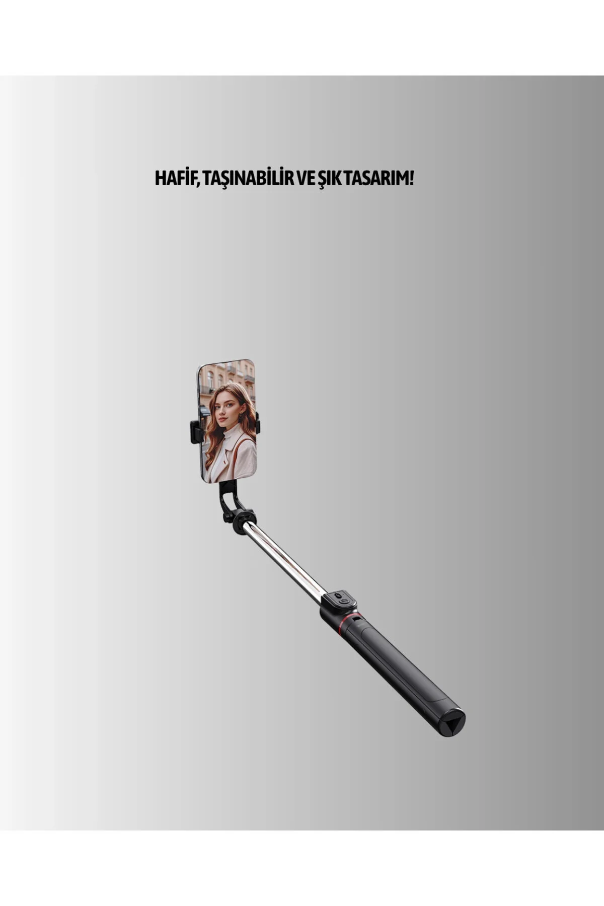 مونوپاد عکاسی استیک سلفی نورانی با بلوتوث – تاشو 130 سانتی متر TeknomAVM