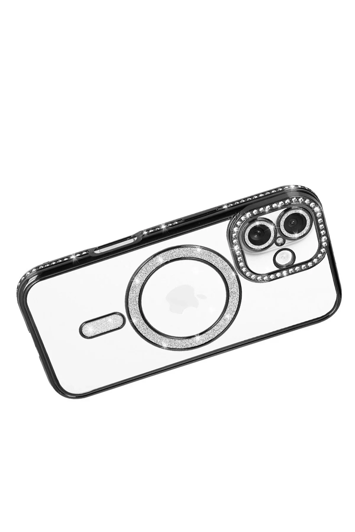 کاور و قاب APPLE IPHONE 17 JOKE GLITTER MAGNETICSAFE CASE مشکی NewFace