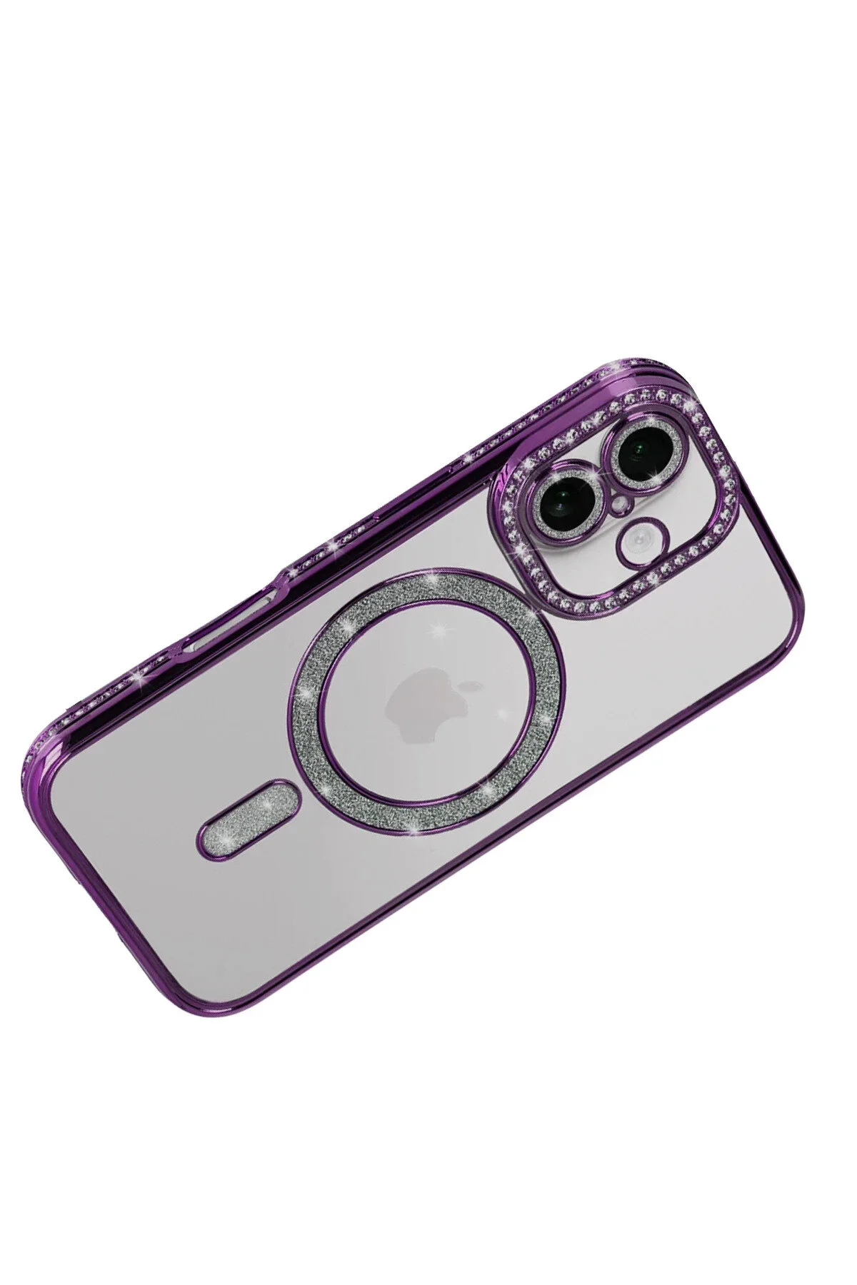 کاور و قاب APPLE IPHONE 17 JOKE GLITTER MAGNETICSAFE CASE DEEP PURPLE NewFace