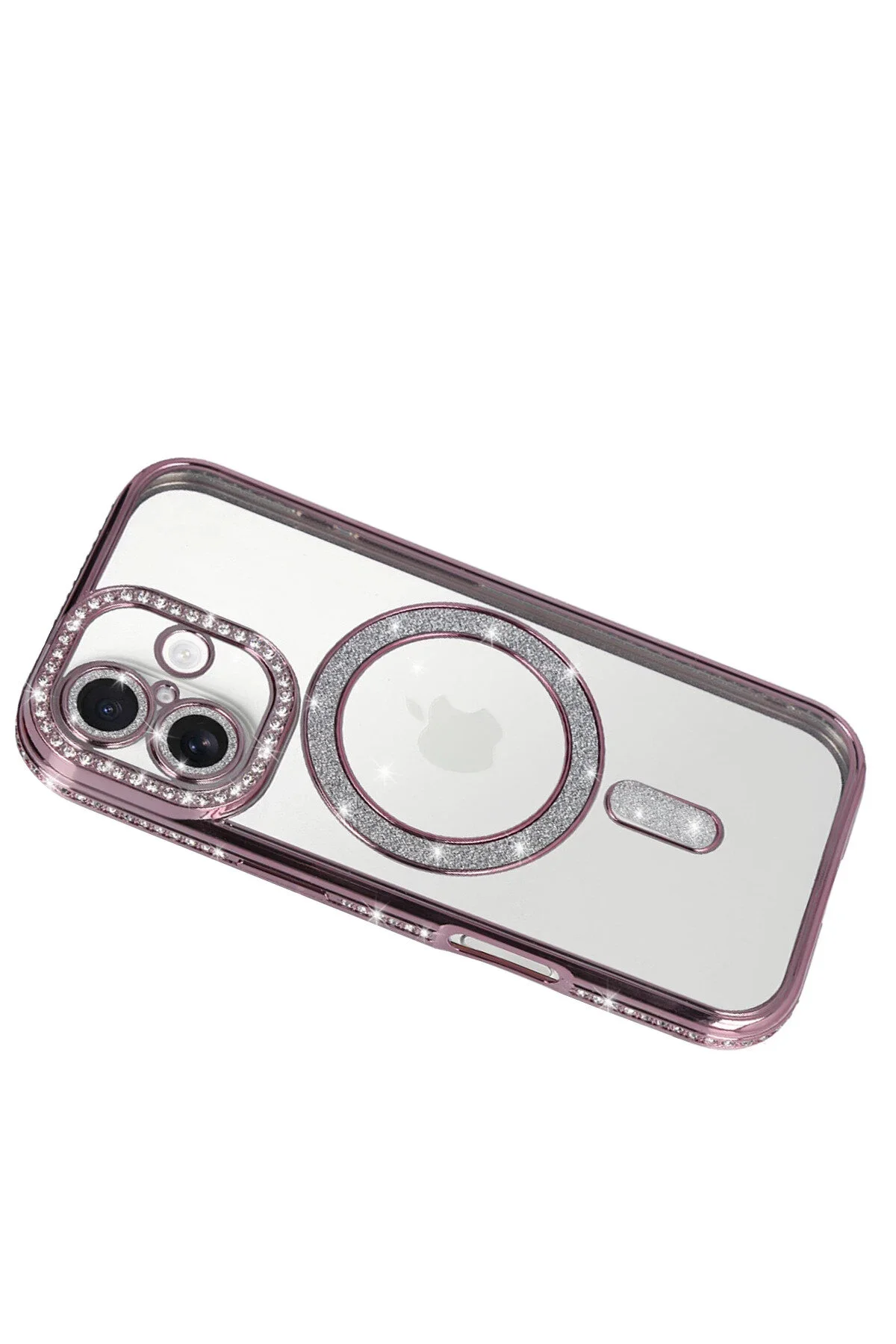 کاور و قاب APPLE IPHONE 17 JOKE GLITTER MAGNETICSAFE CASE صورتی NewFace