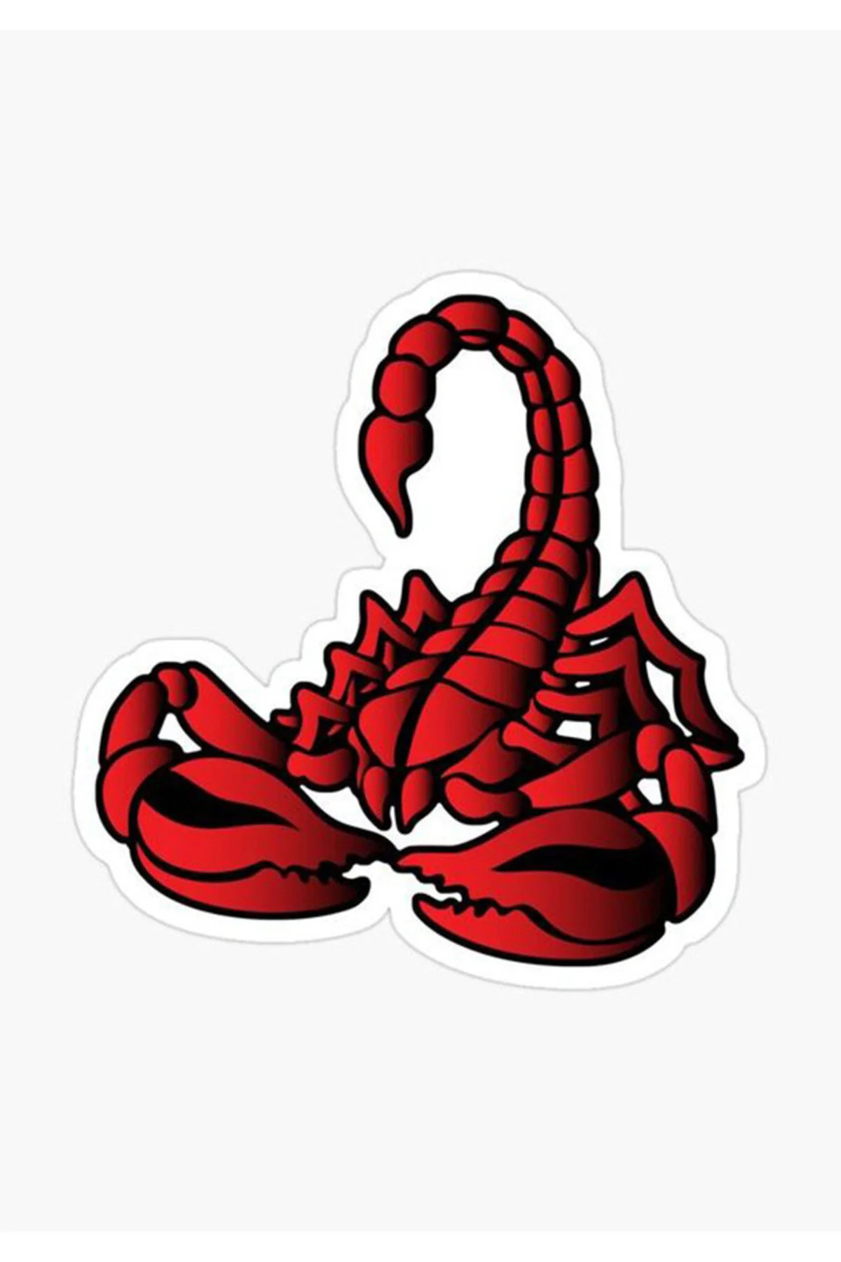 برچسب آرم و نوار شبرنگ SCORPION ماشین موتور سیکلت کلاه ایمنی لپ تاپ شیشه ای 14X13 سانتی متر Hobi Butik