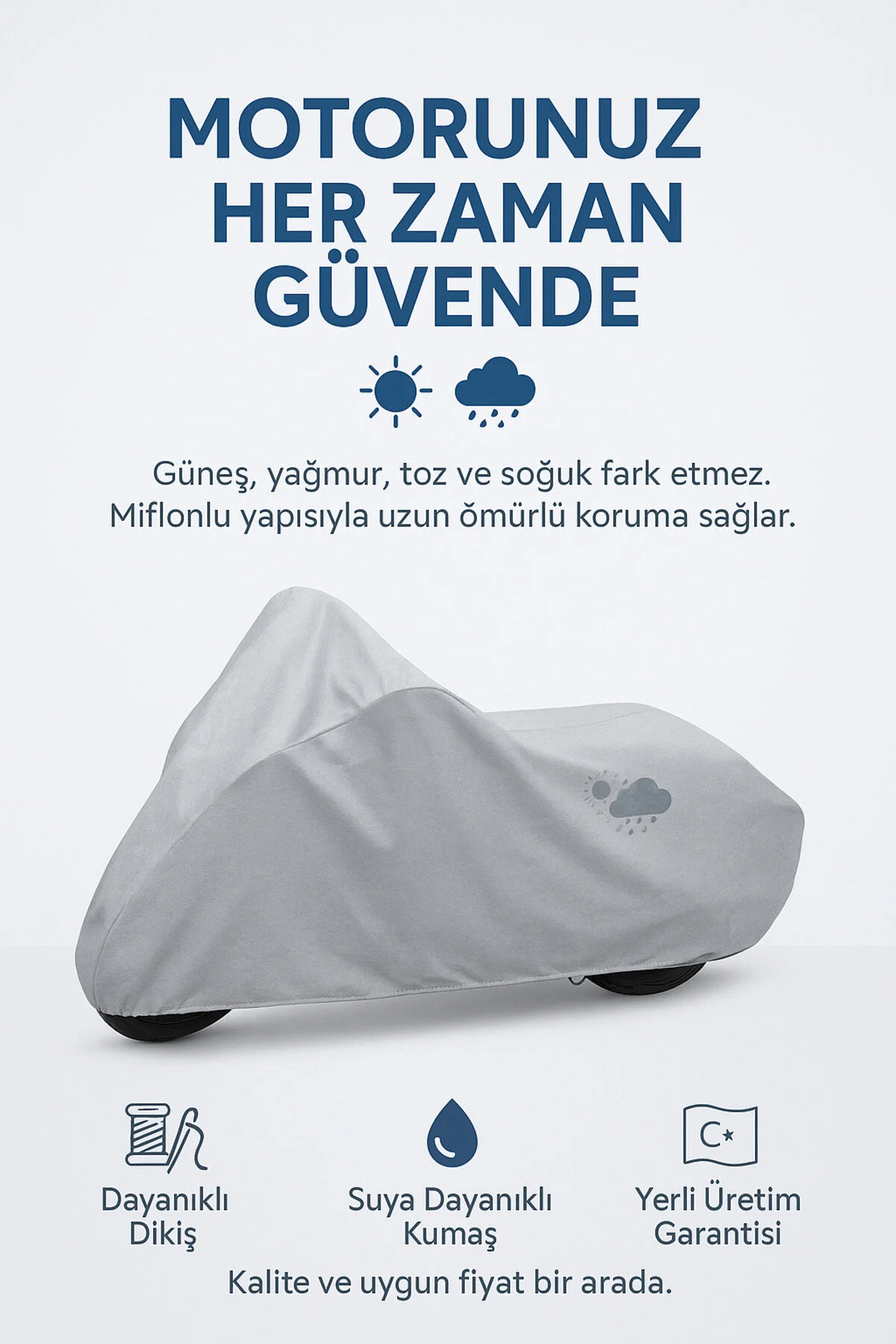 چادر موتورسیکلت برزنت موتور سیکلت هوندا CBF 150 ECO MIFLON محافظ 4 فصل AutoDesign