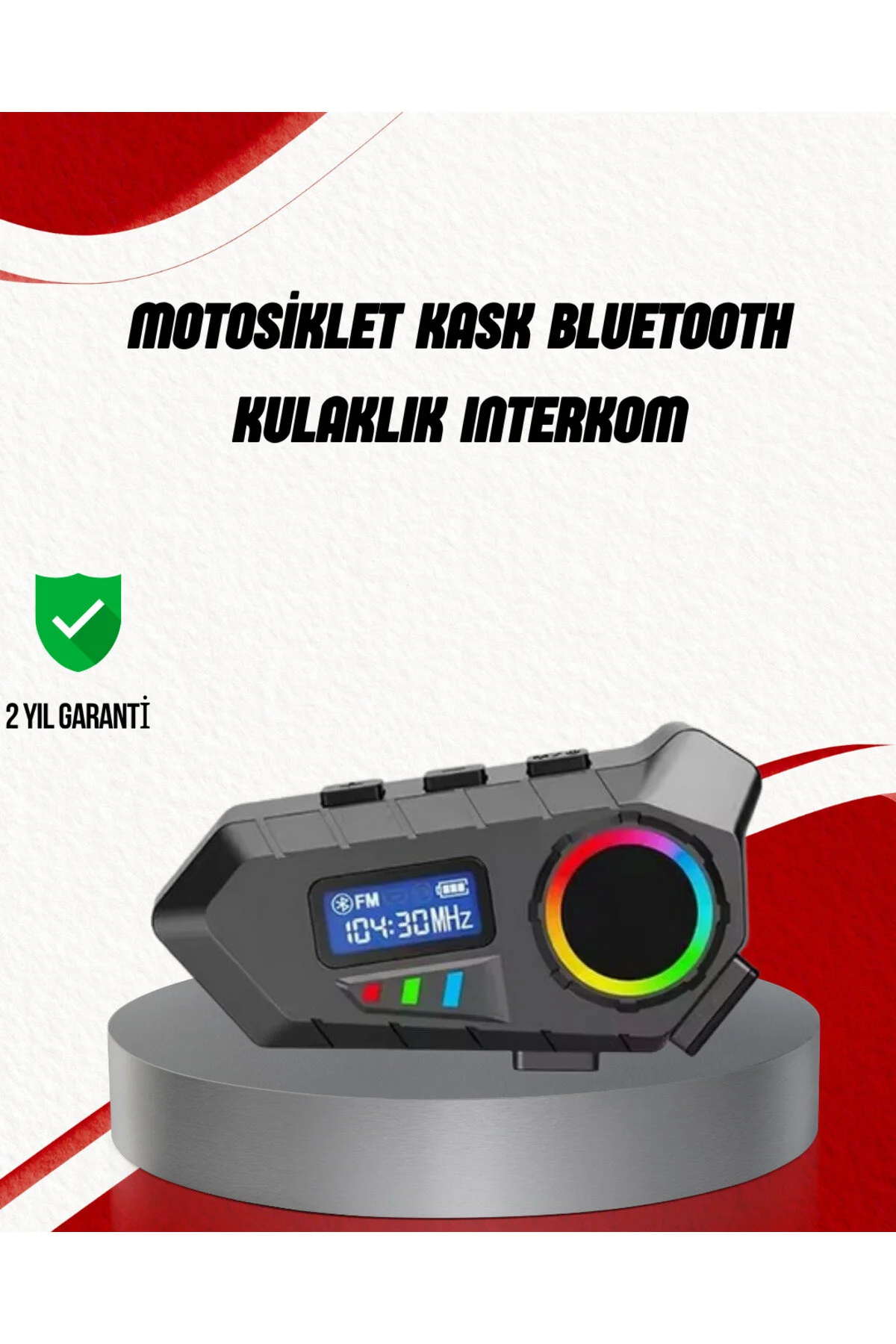 اینترکام بلندگو 5.4 بلوتوث مقاوم در برابر آب MARKET با باتری 500 میلی آمپر ساعتی و رادیو FM TeknoKesgin