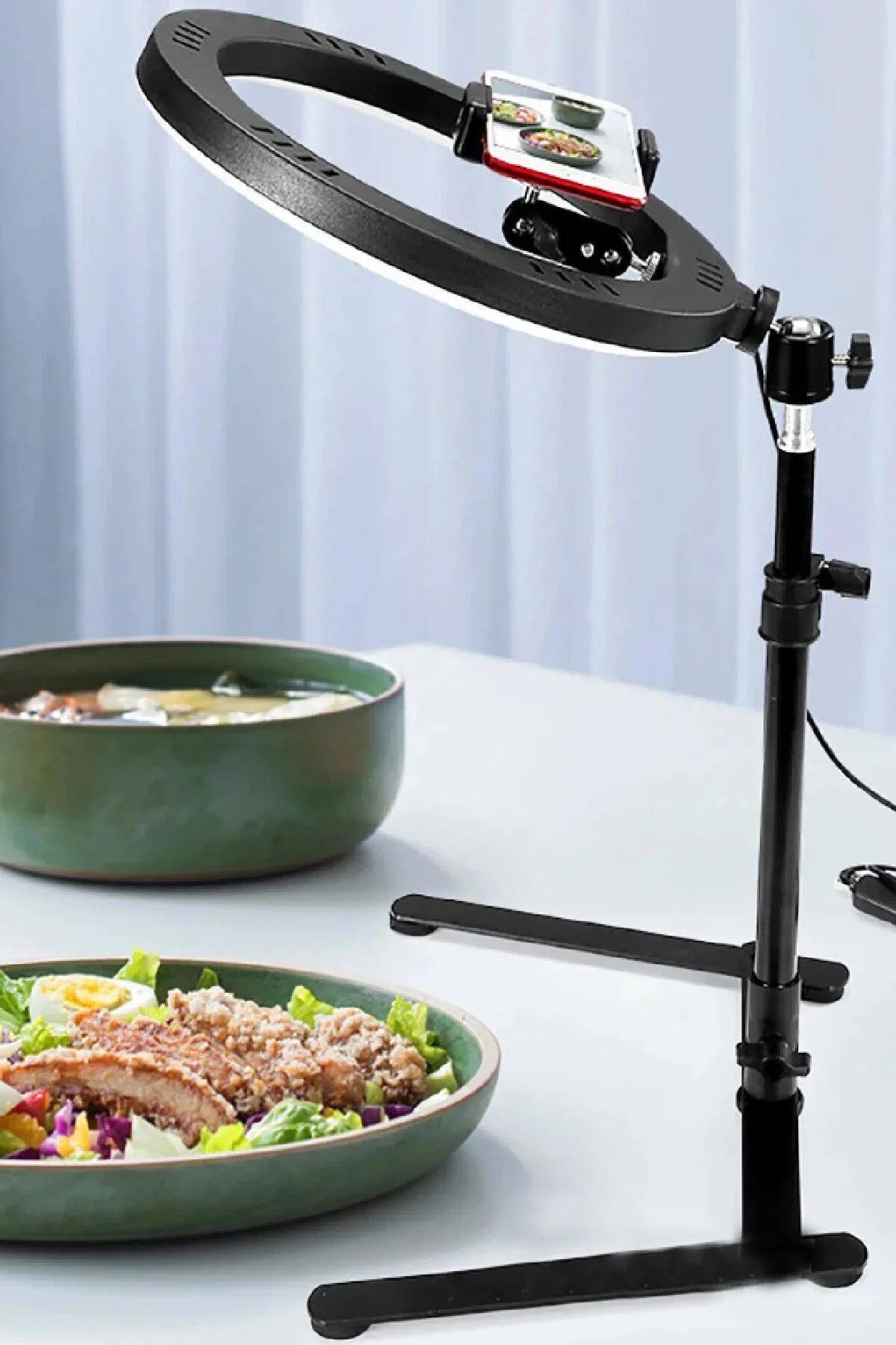 لوازم جانبی دوربین و عکس رومیزی 10 اینچ 26 سانتی متری LED محصول جواهرات غذای تیراندازی TIKTOK YOUTUBER SELFIE LIGHT Light Nova