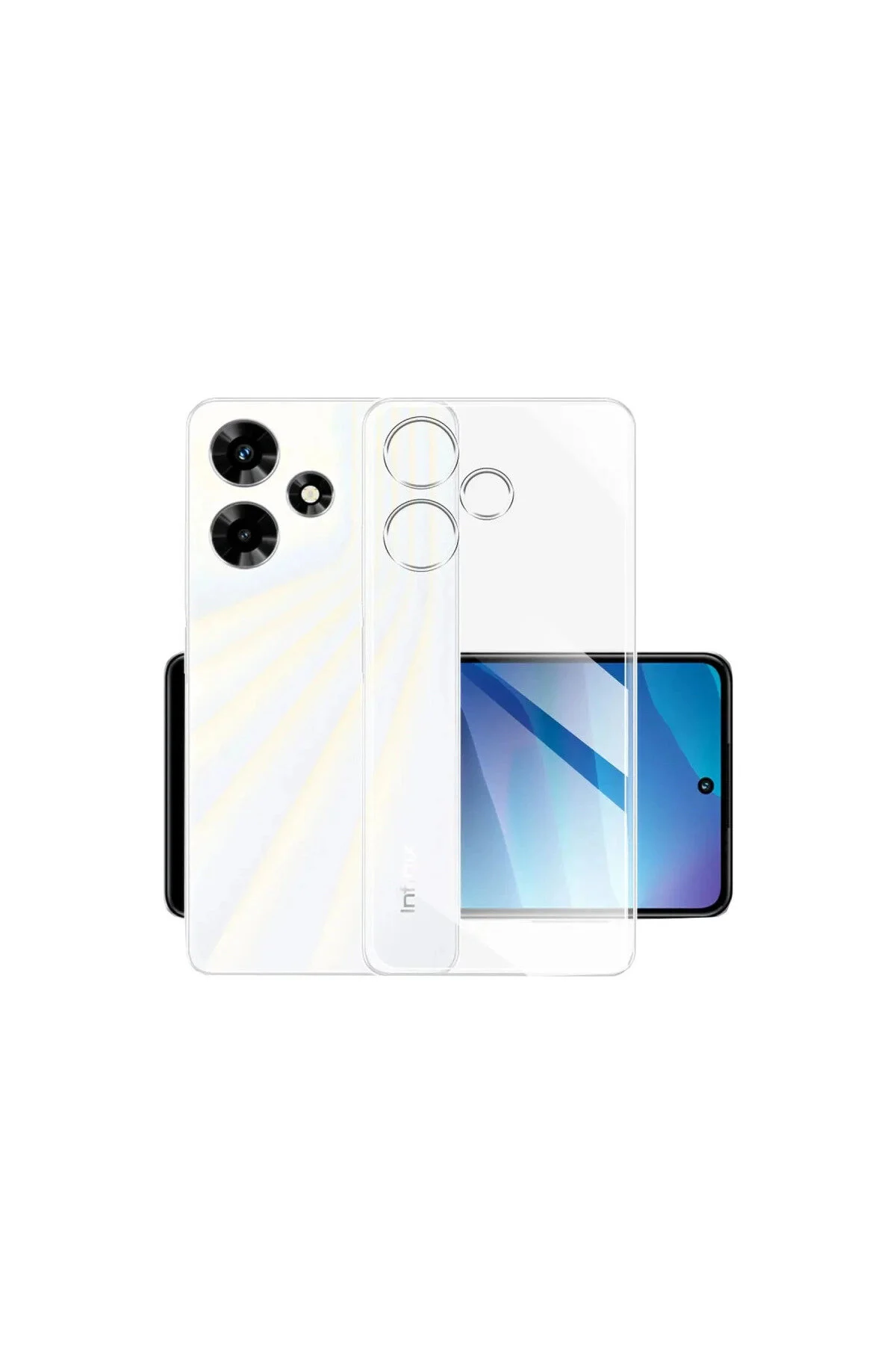 کاور و قاب INFINIX HOT 30I CASE سیلیکون شفاف لوکس eco port