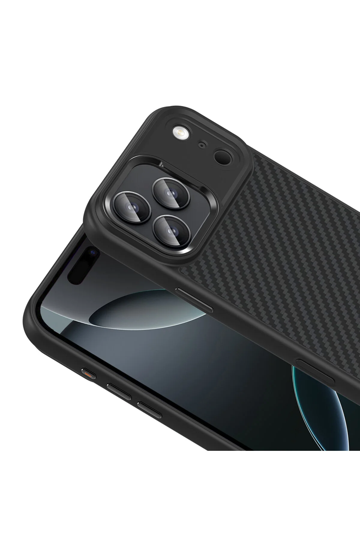 کاور و قاب پوشش محافظ ممتاز APPLE IPHONE 17 PRO MAX CASE FIBER CARBON PATTERN MAGSAFE Rivor