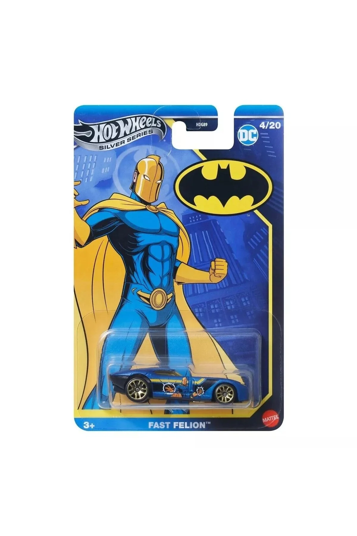ماشین اسباب بازی سری نقره‌ای بتمن 4 20 FAST FELION BBJBY11 2025 از ترکیه HOT WHEELS