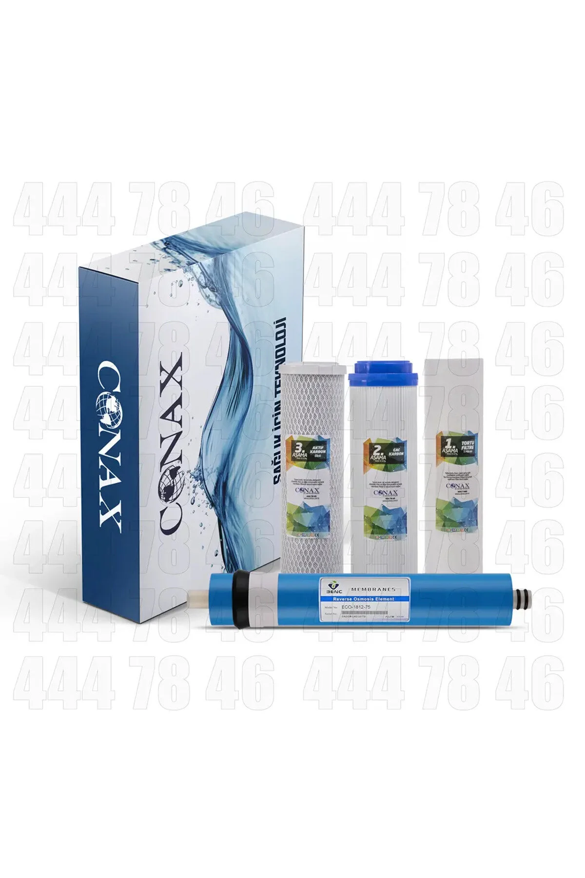 لوازم جانبی تصفیه کننده آب OPEN CASE 5 STAGE – مجموعه فیلتر اصلی BENC MEMBRANE Conax