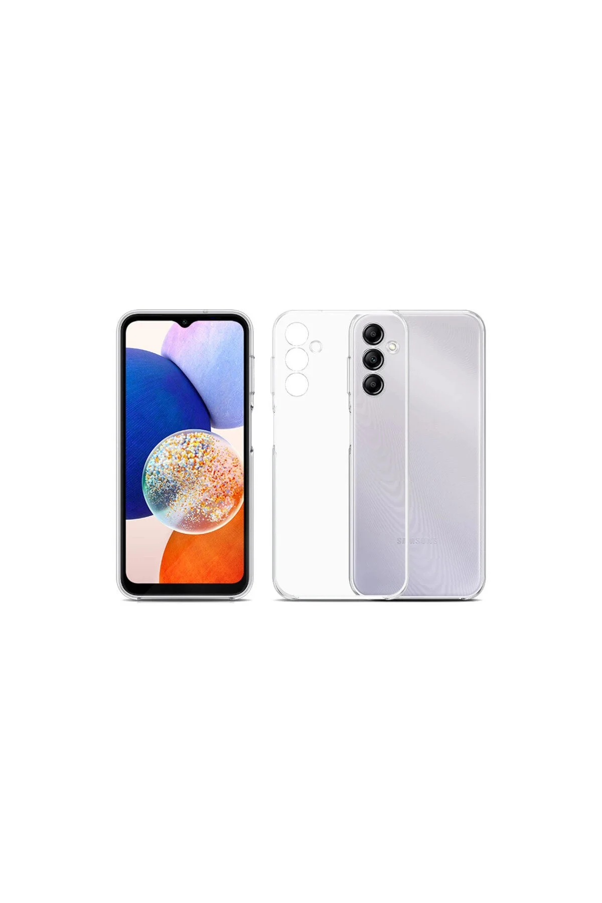 کاور و قاب سیلیکونی شفاف لوکس SAMSUNG GALAXY A14 4G eco port
