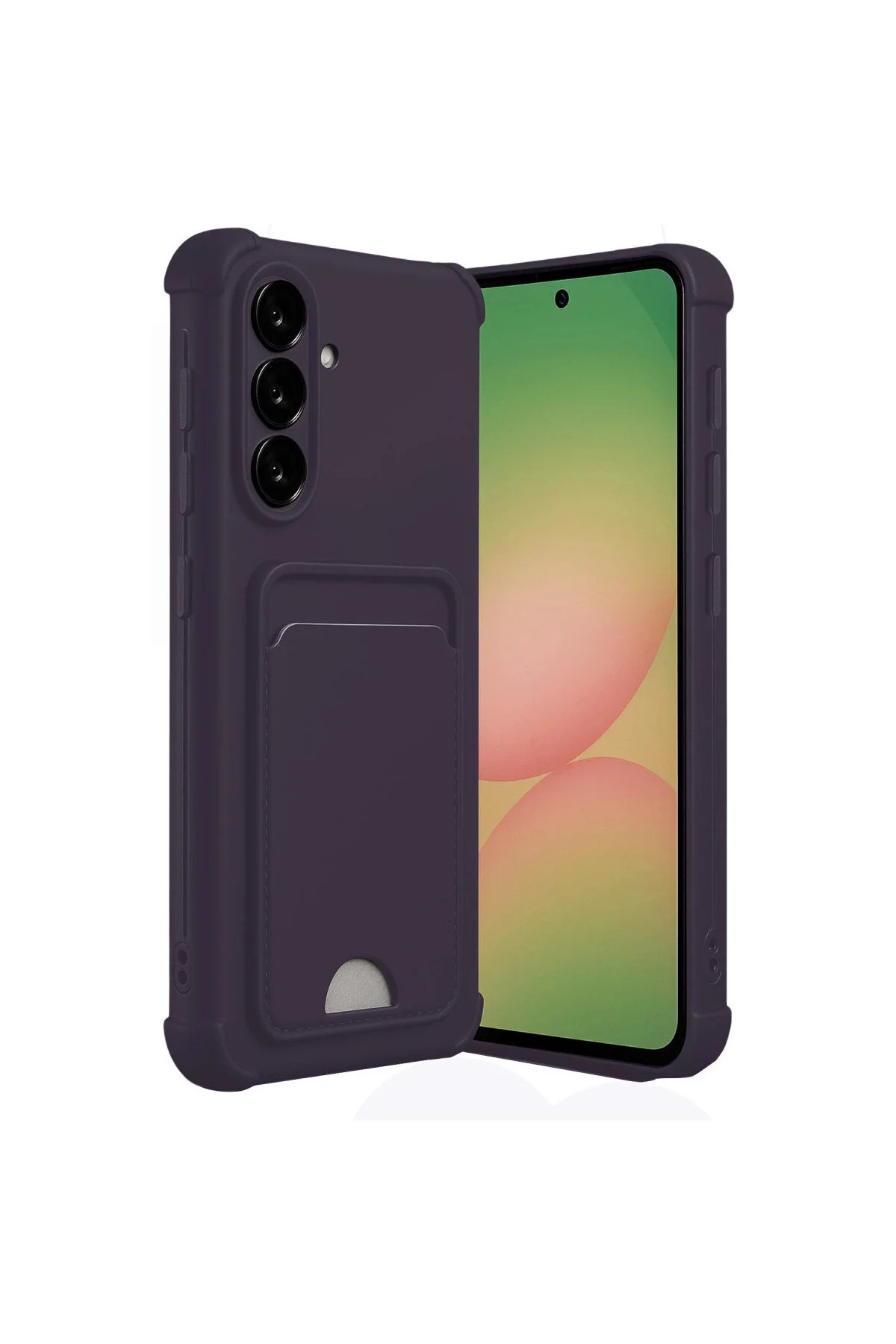 کاور و قاب سیلیکونی کلوین SAMSUNG GALAXY A36 با کارت ویزیت DEEP PURPLE eco port