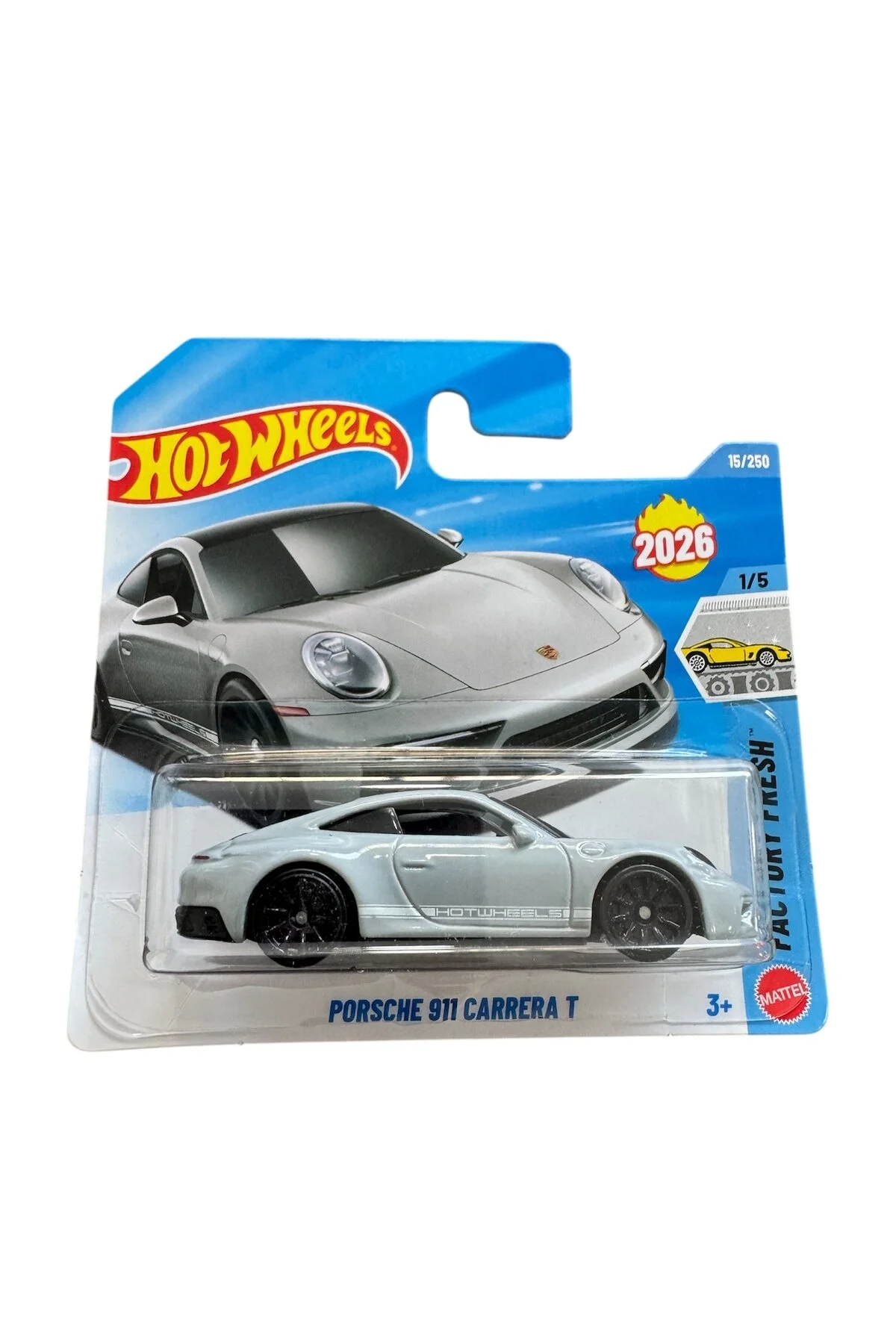 ماشین اسباب بازی 1:64 پورشه 911 CARRERA T JJH33 2026 تعویض باتری از ترکیه HOT WHEELS