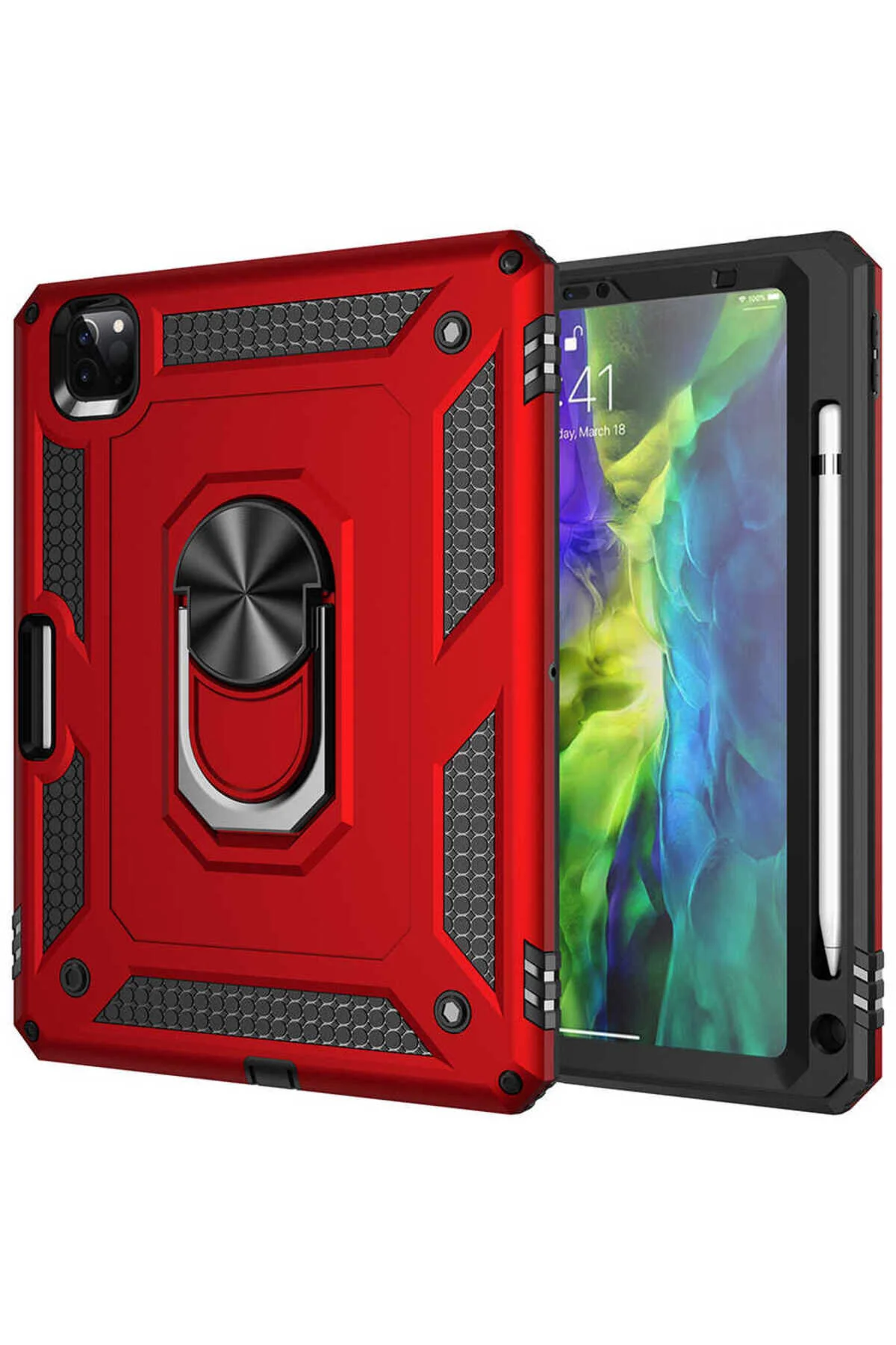 کاور تبلت IPAD PRO نسل 3 11 اینچی سازگار با ATA VEGA COVER RED Zore