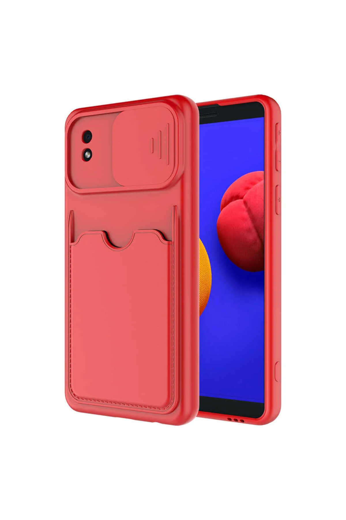 کاور و قاب جلد محافظ GALAXY A01 CORE CASE ATA KARTIX قرمز Zore