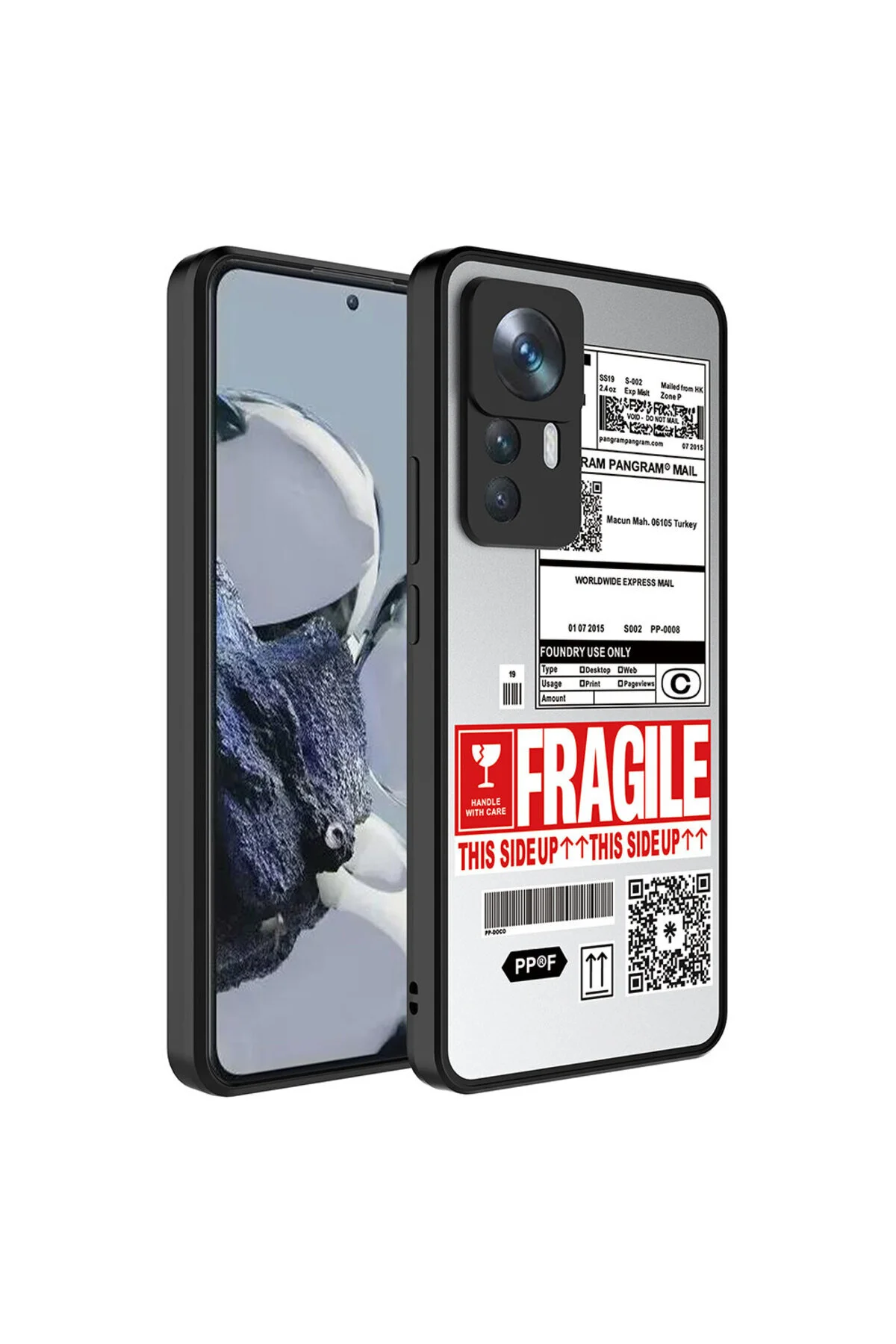 کاور و قاب روکش آینه ATA براق محافظ دوربین طرح دار MI 12T CASE PATI Zore