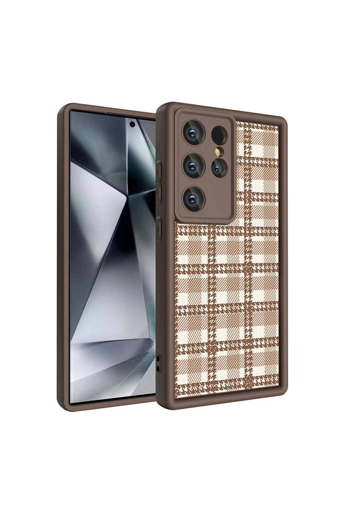 کاور و قاب پوشش محافظ دوربین صفحه پشت جلد ATA KLAS سفید طرح دار GALAXY S23 Zore