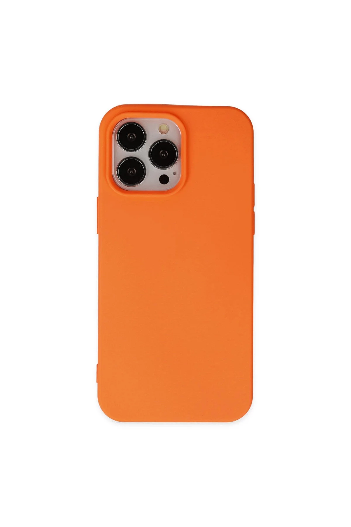 کاور و قاب IPHONE 15 PRO NANO VELVET SILICONE INSIDE ORANGE eco port