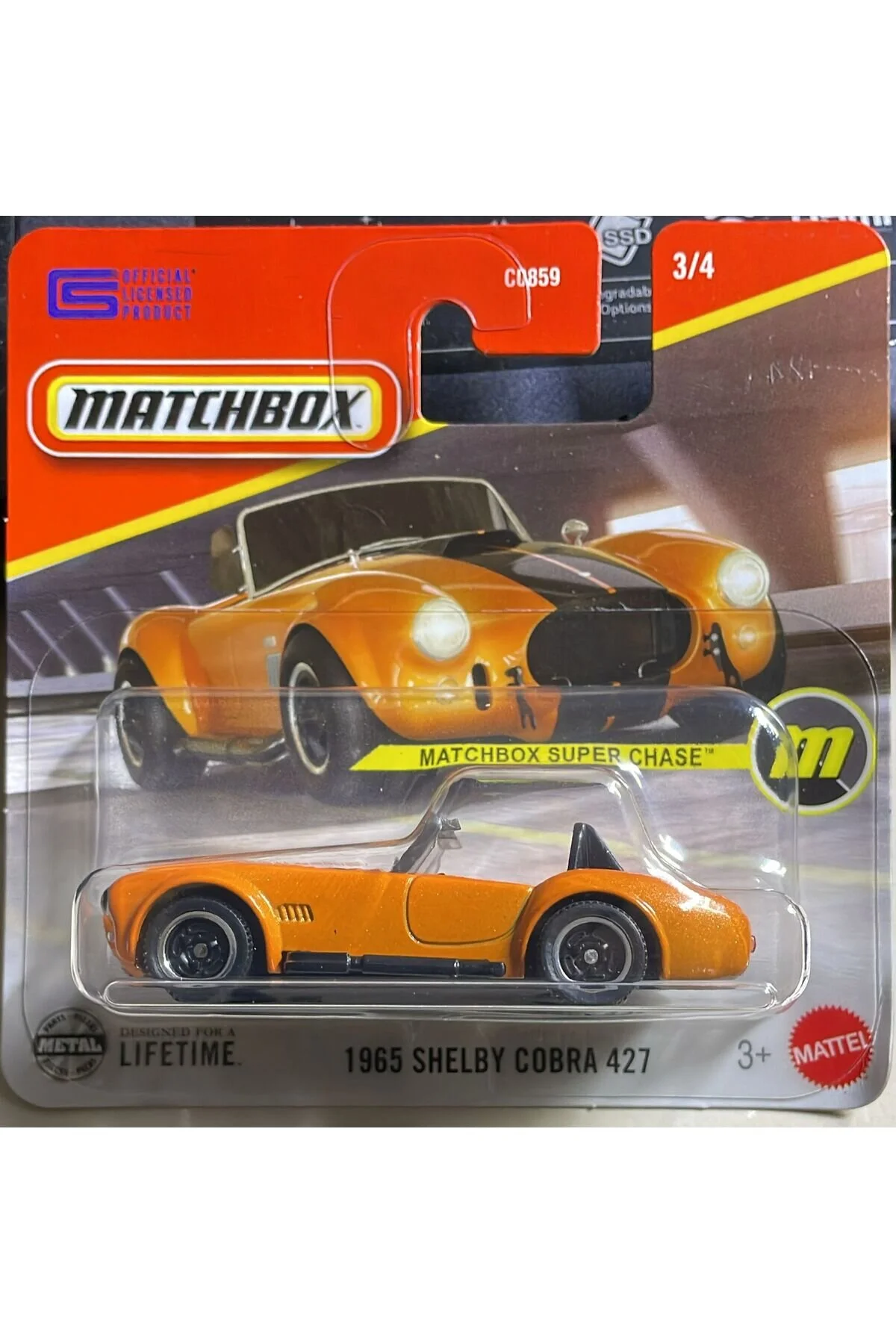 ماشین اسباب بازی MATCHBOX SUPER CHASE 1965 SHELBY COBRA 427 – فلزی کلکسیونی از ترکیه HOT WHEELS